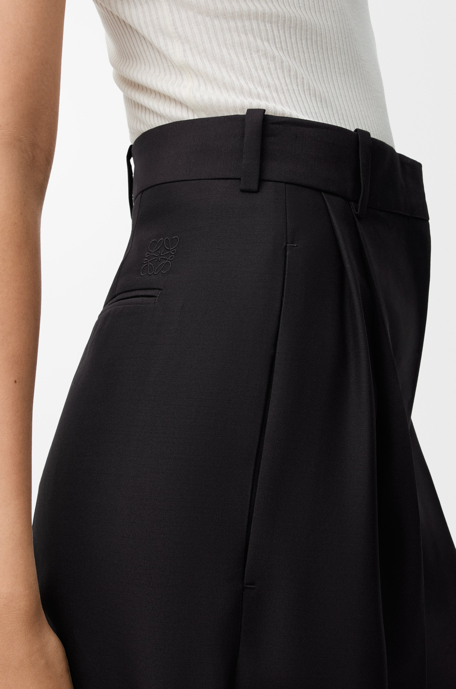 Trousers in wool and silk - 5