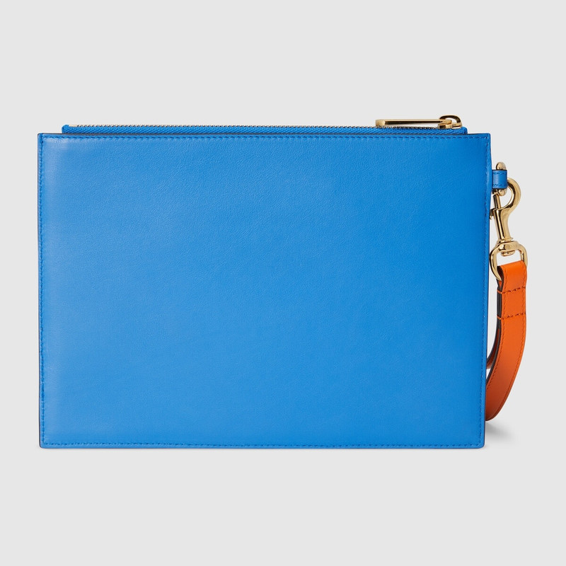 Interlocking G leather pouch 3