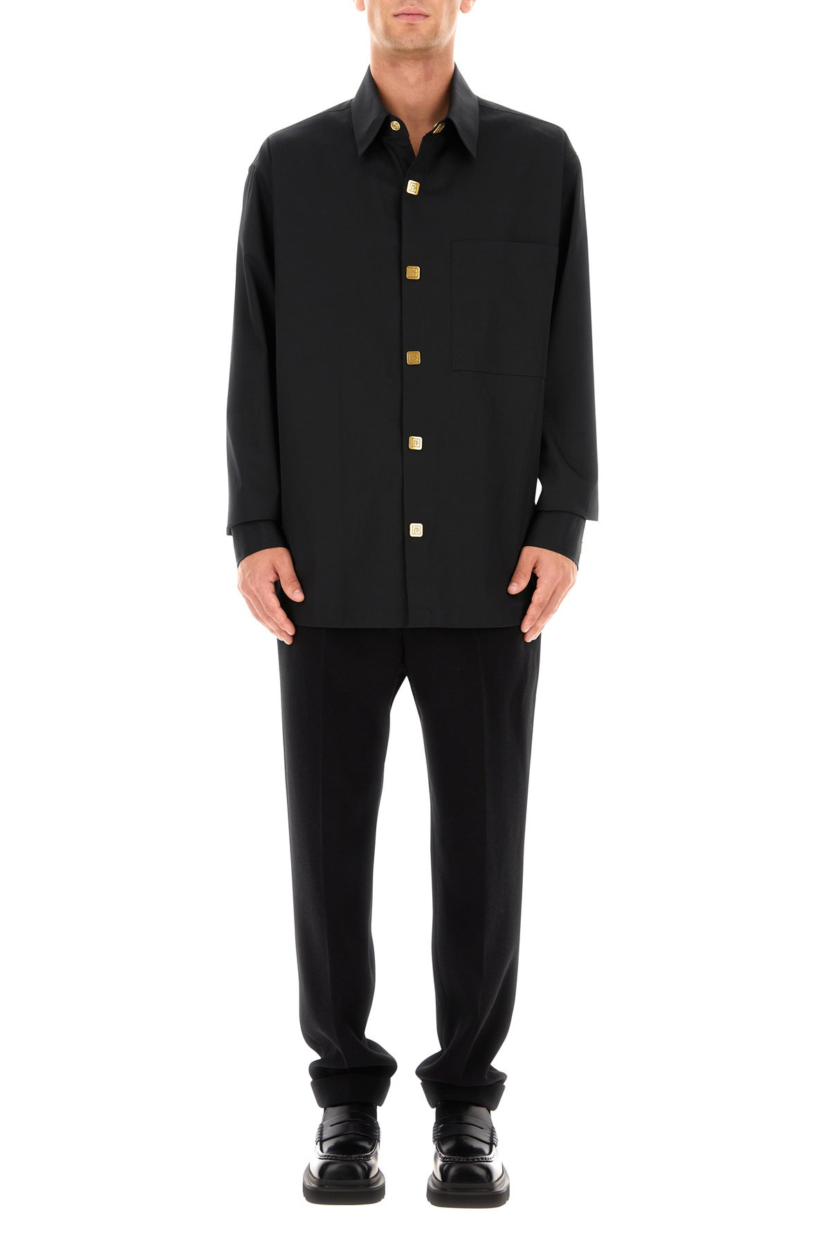 Black wool pant - 6