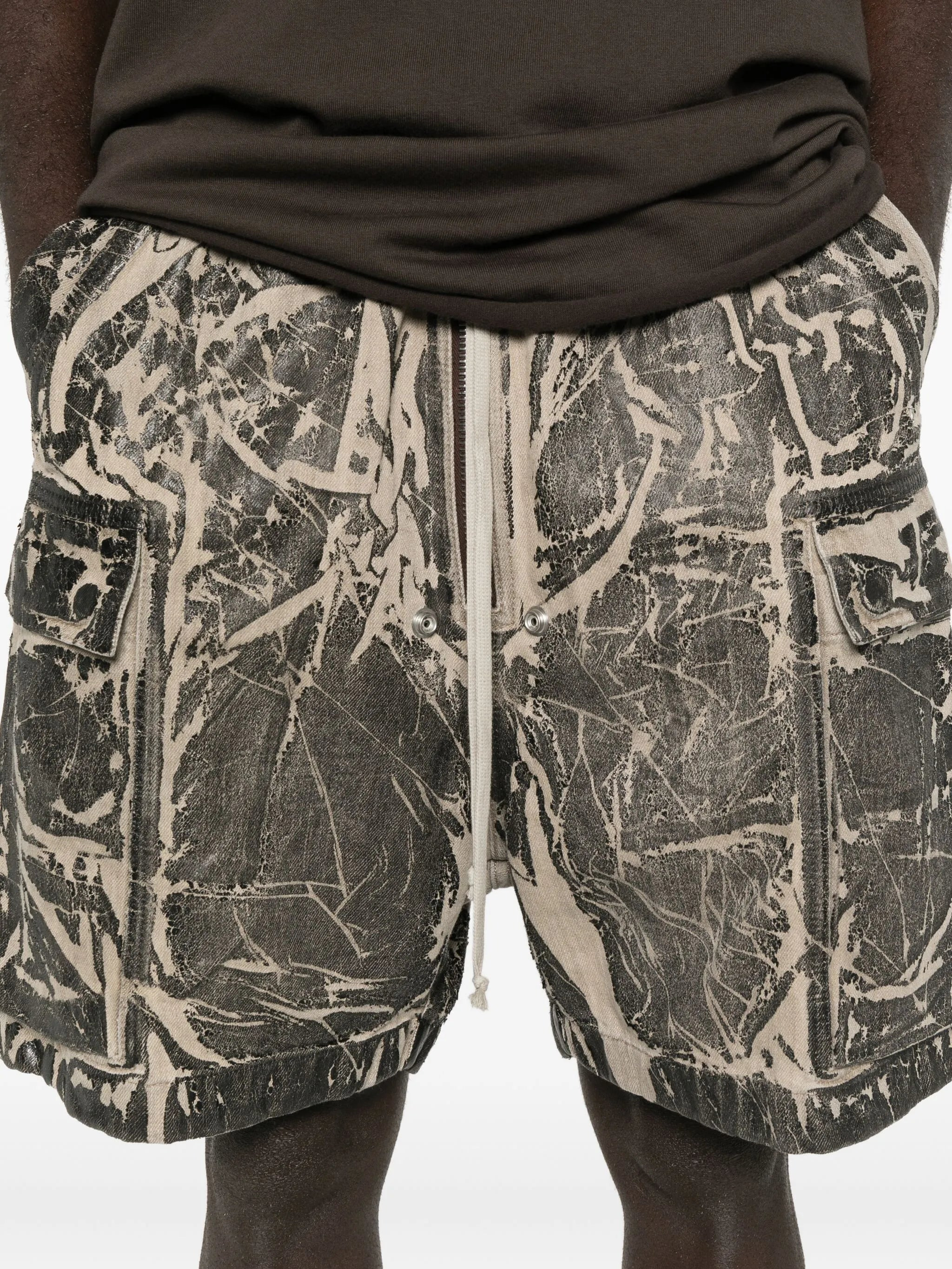Rick Owens Drkshdw Washed Cargo Shorts - 5