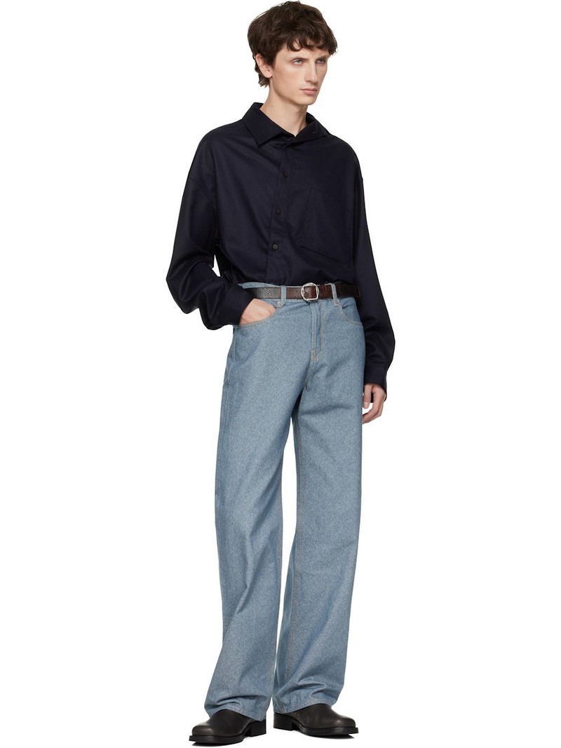 JACQUEMUS Blue 'The straight de-Nîmes' Jeans outlook