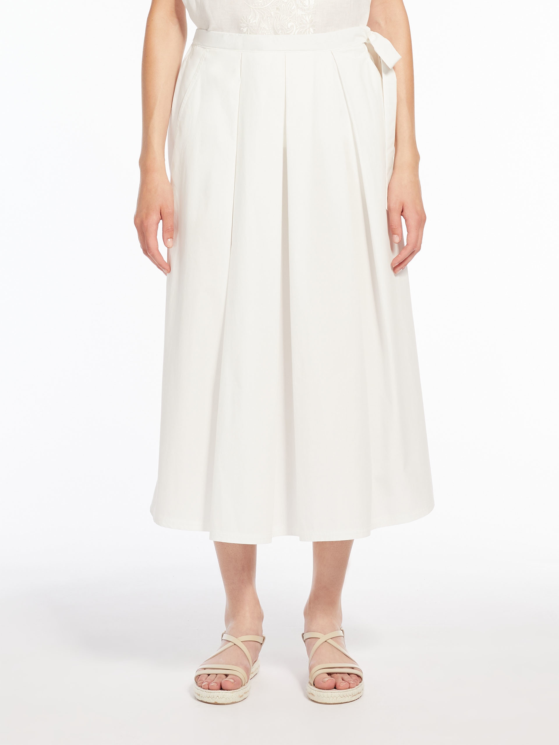 Cotton poplin skirt - 3