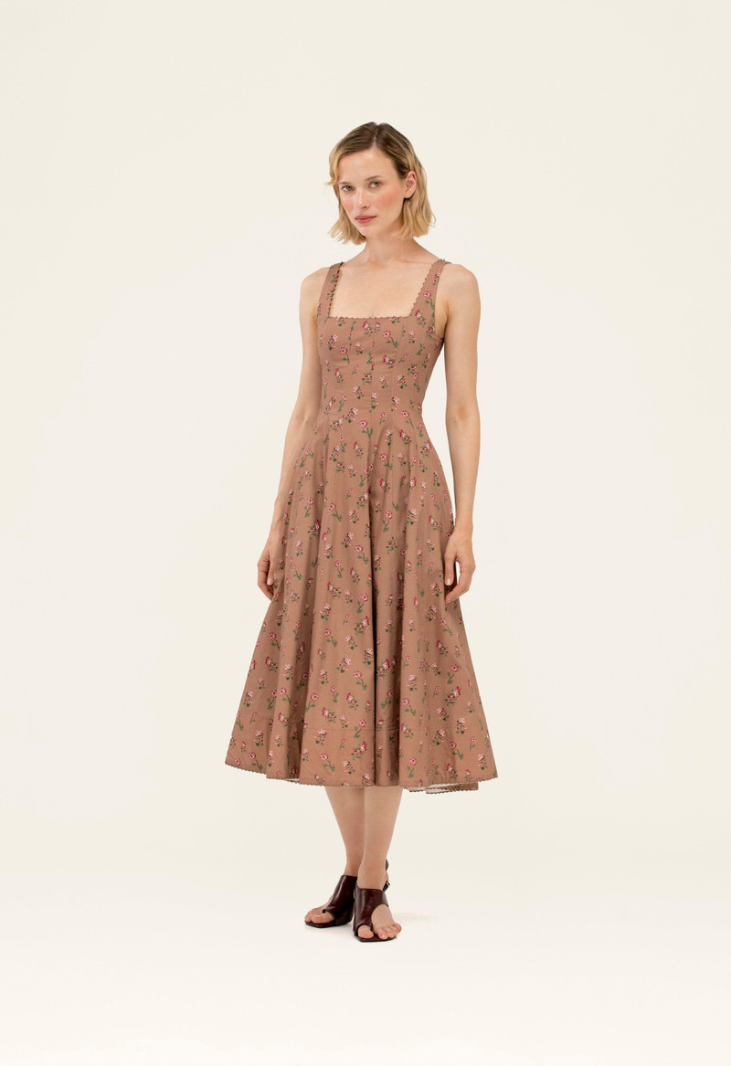 Agua by Agua Bendita Frontera Quebrada Midi Dress outlook