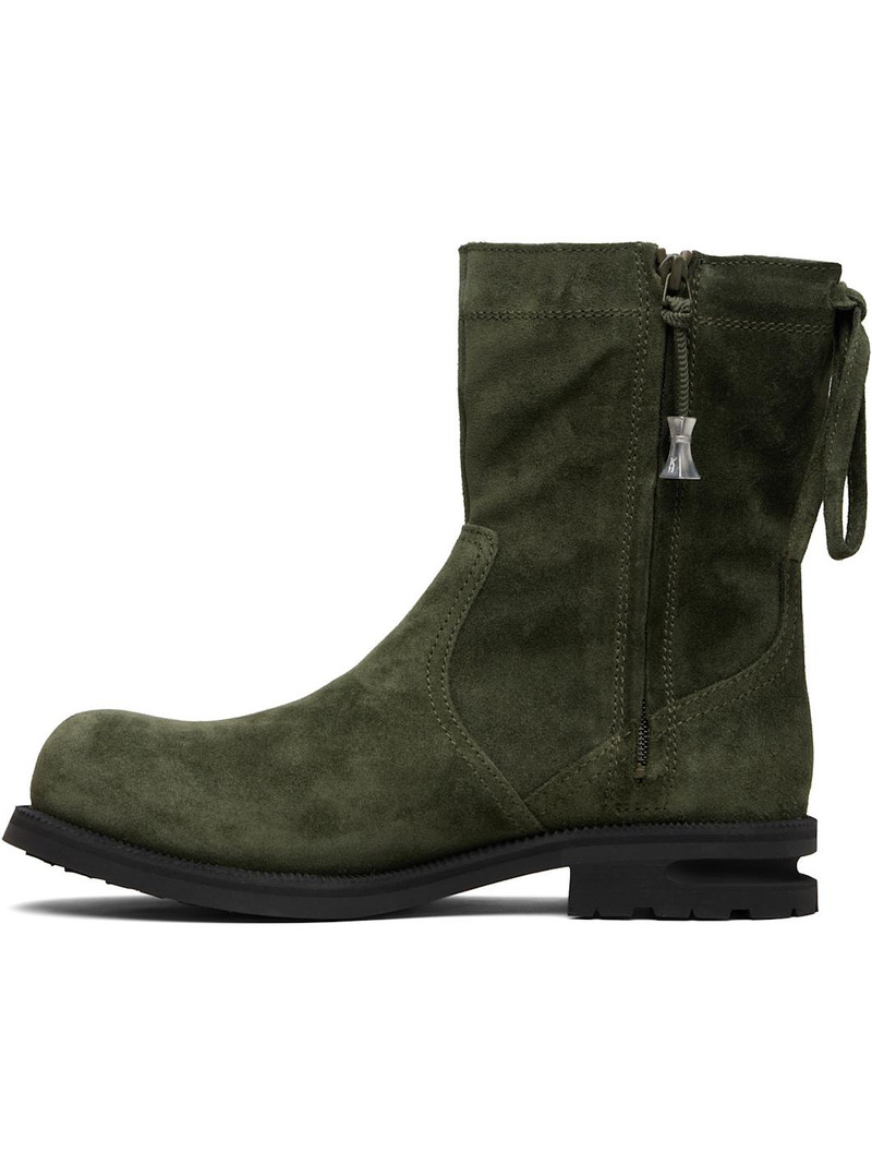 Kiko Kostadinov Khaki Farkas Boots outlook