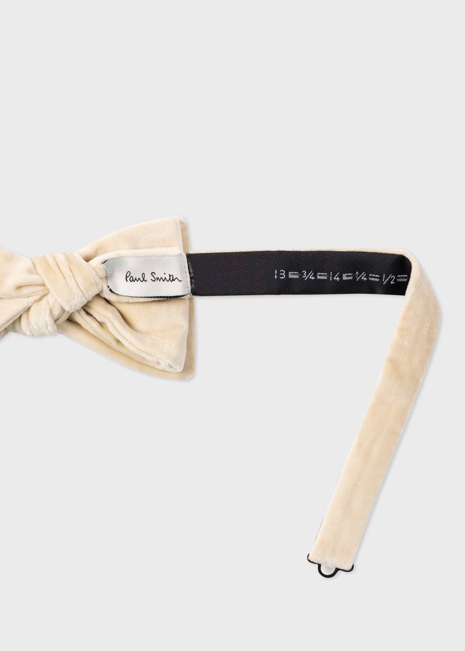 Ivory Velvet Self-Tie Bow Tie - 4
