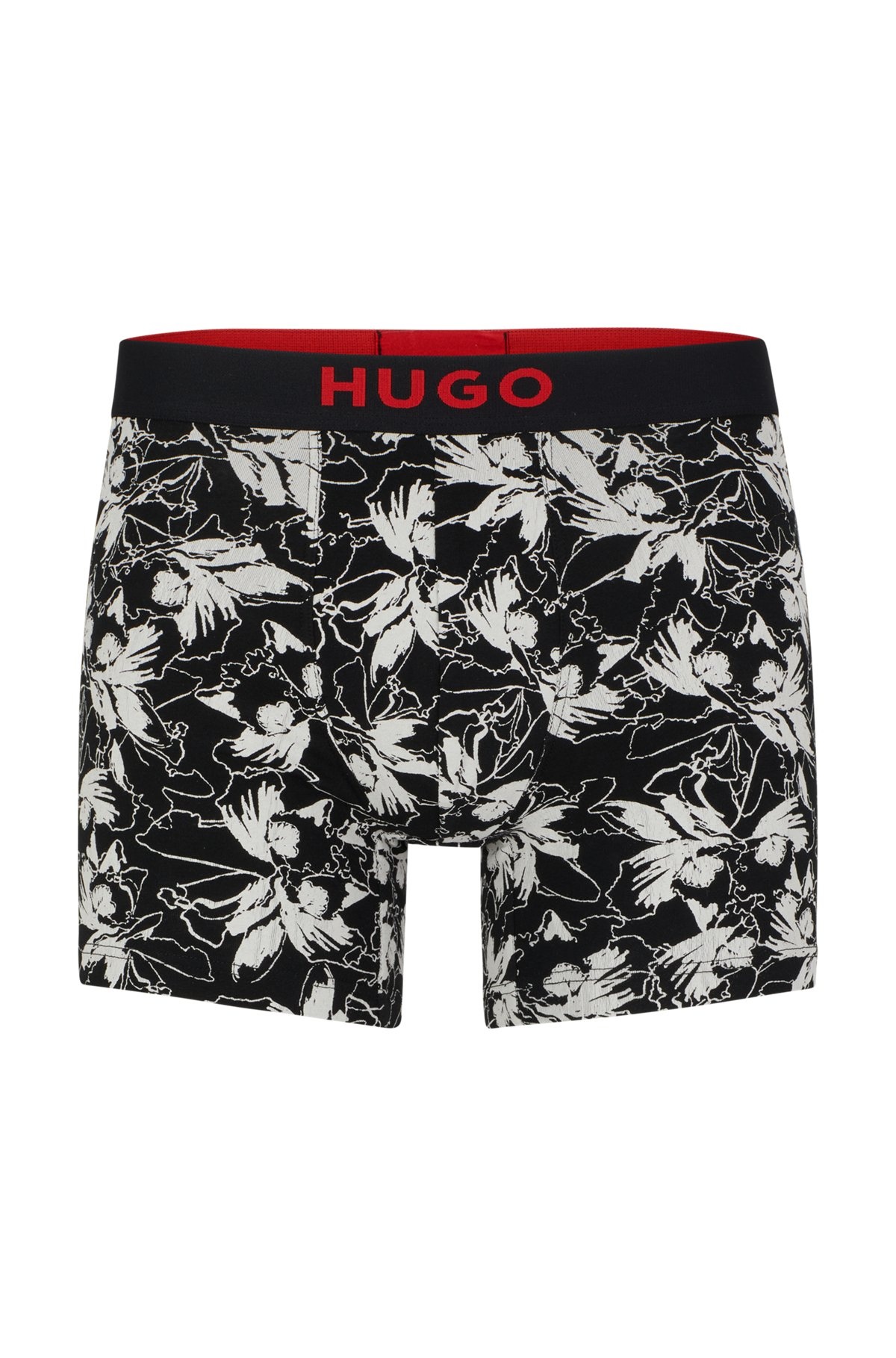 TWO-PACK OF STRETCH-COTTON BOXER BRIEFS WITH LOGO WAISTBANDS - 1