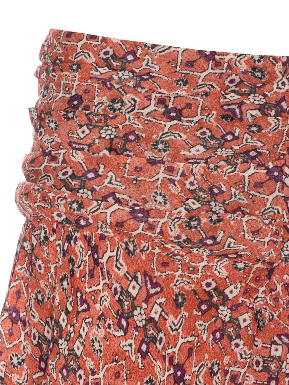 ruffled patterned mini skirt - 3