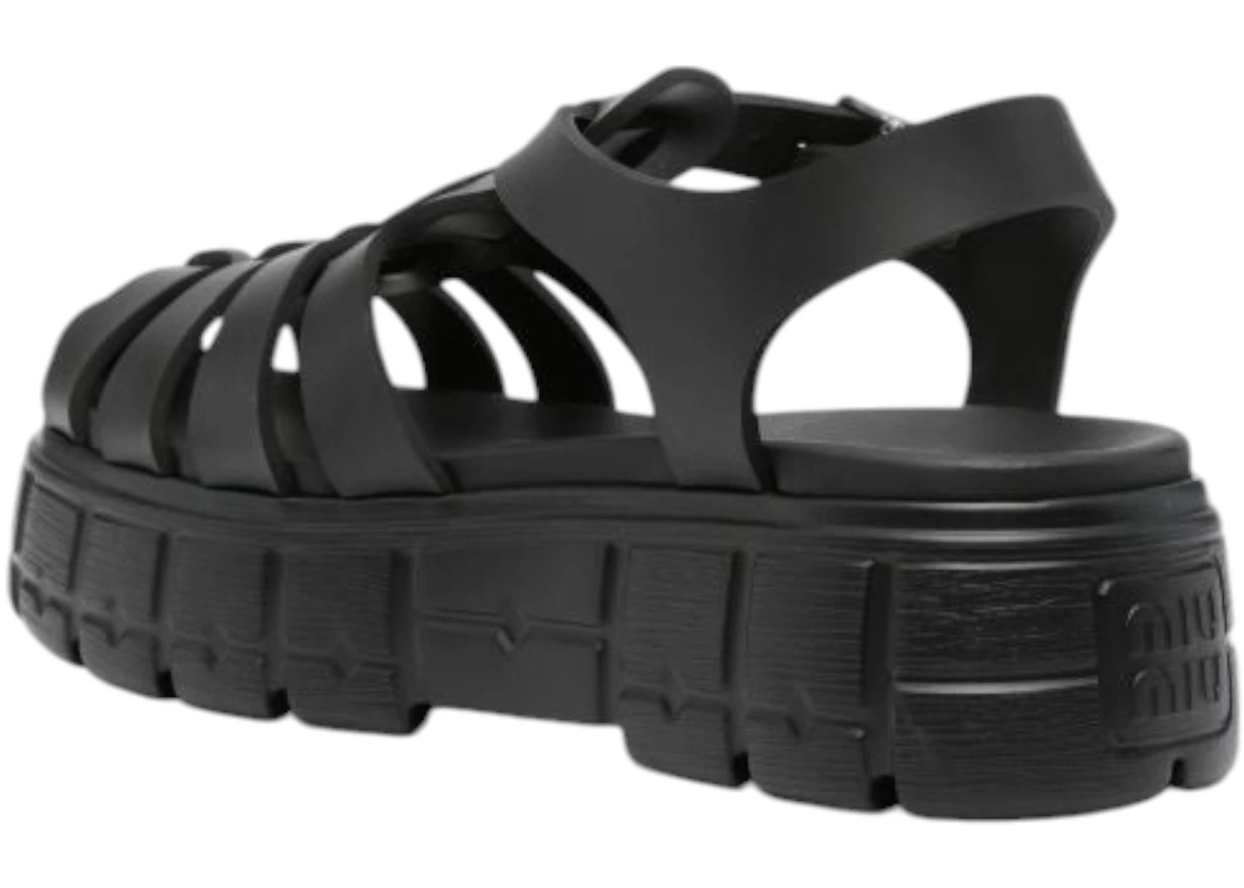 Miu Miu Soft Cage Sandal Nero (Women's) - 2