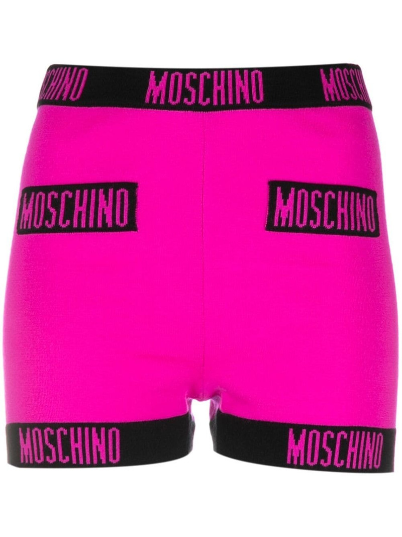 intarsia-knit mini shorts 1