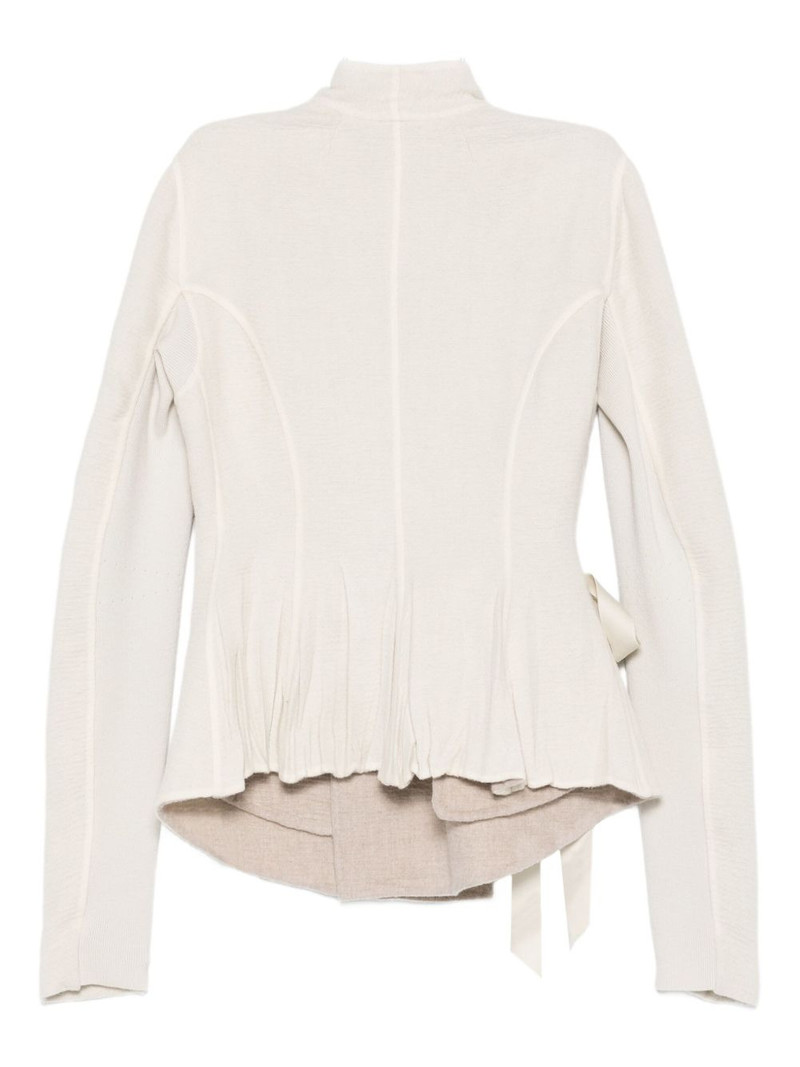 Rick Owens wrap-tie cardigan outlook