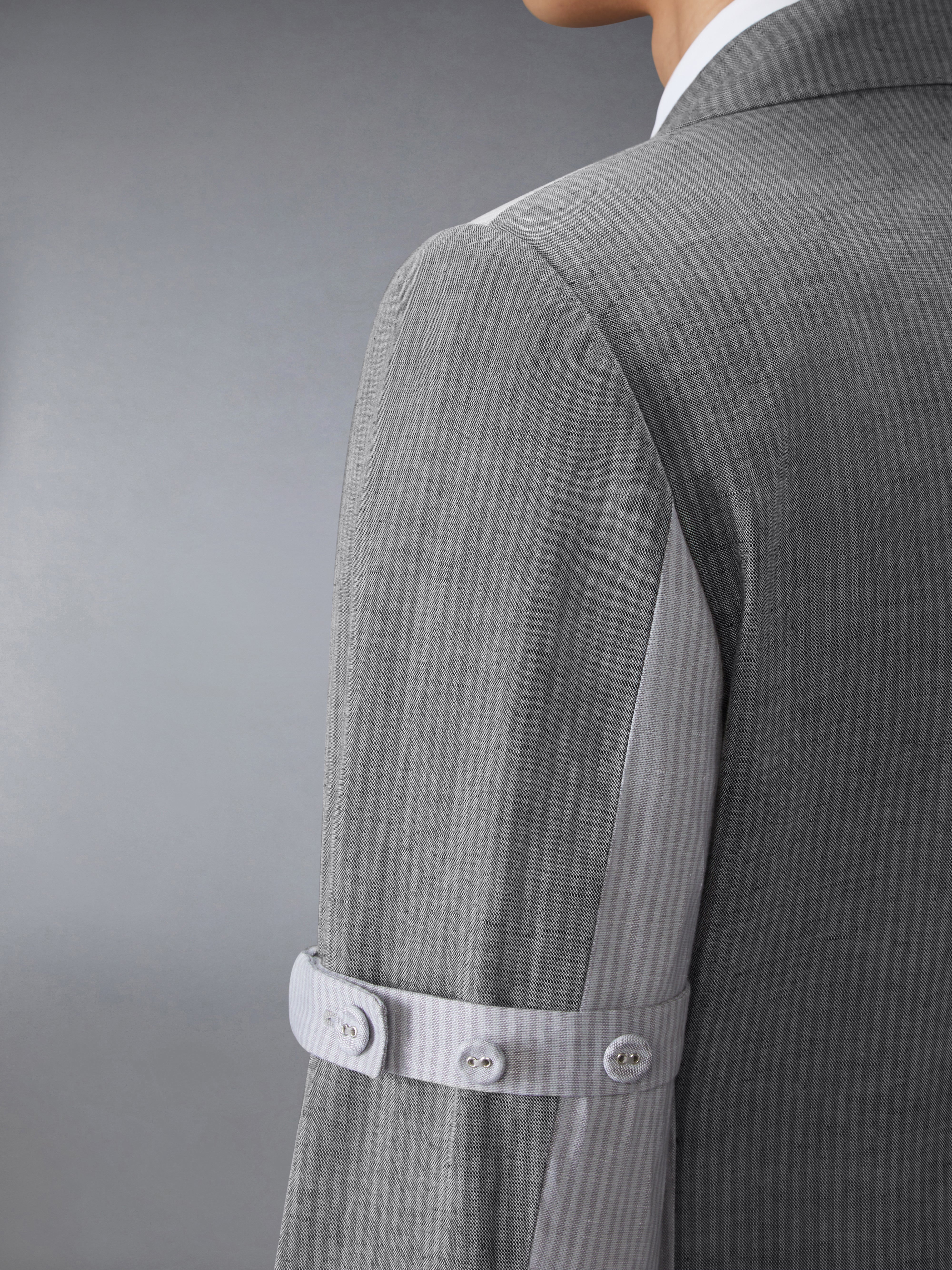 TONAL UNIVERSITY STRIPE LINEN COTTON SPORTCOAT - 5