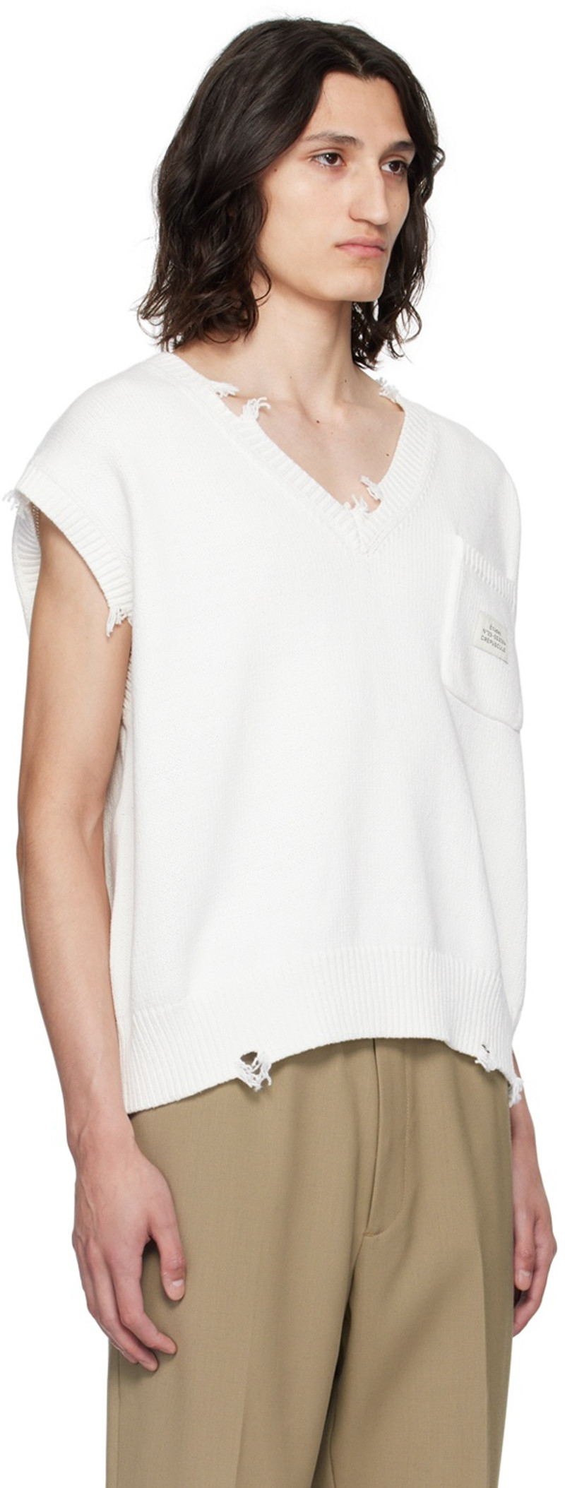 Étude White Instant Destroy Sweater outlook
