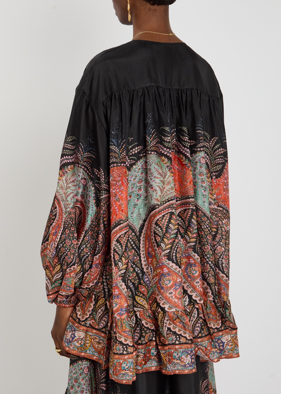 Zimmermann Rhiannon Ruffle Billow Silk Blouse - 3