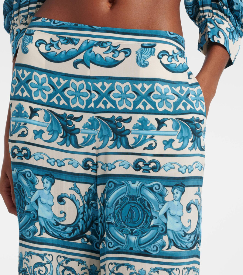 Printed wide-leg pants 4
