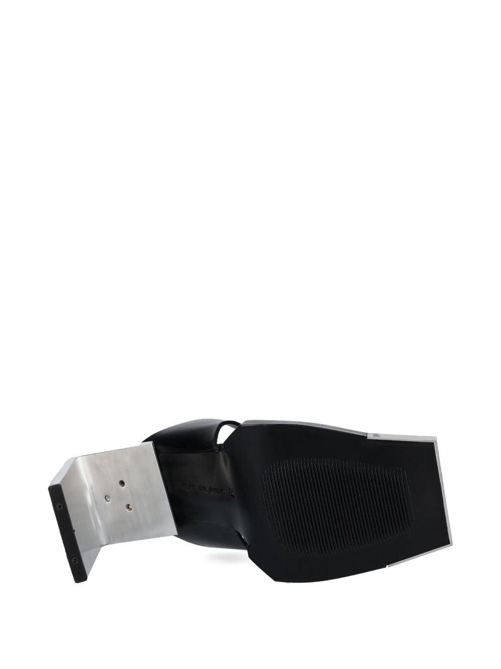 100mm leather mules - 5