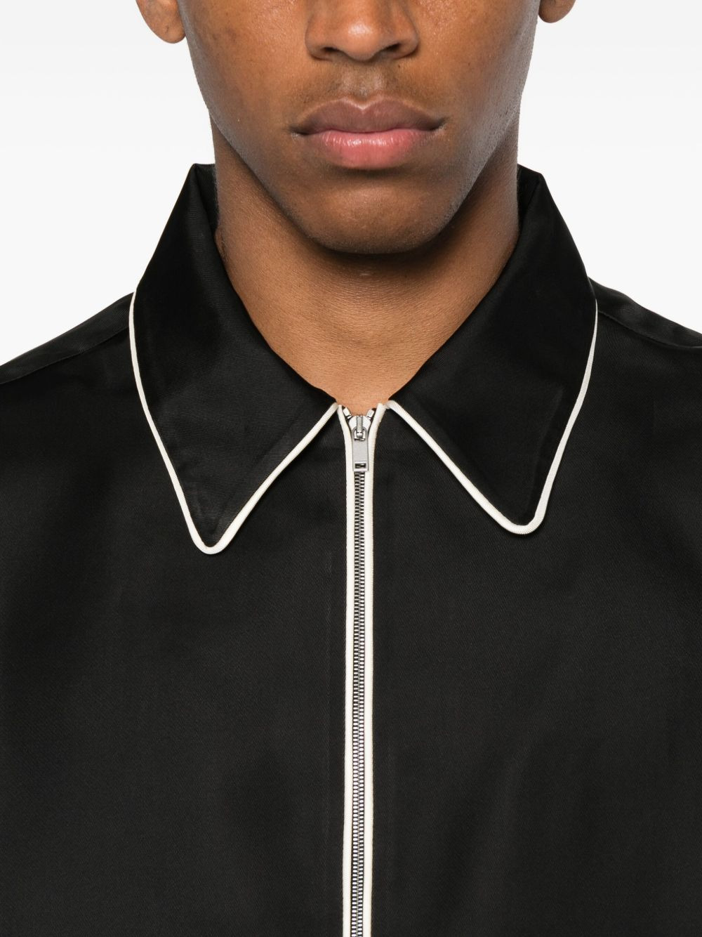 zip-front shirt - 5