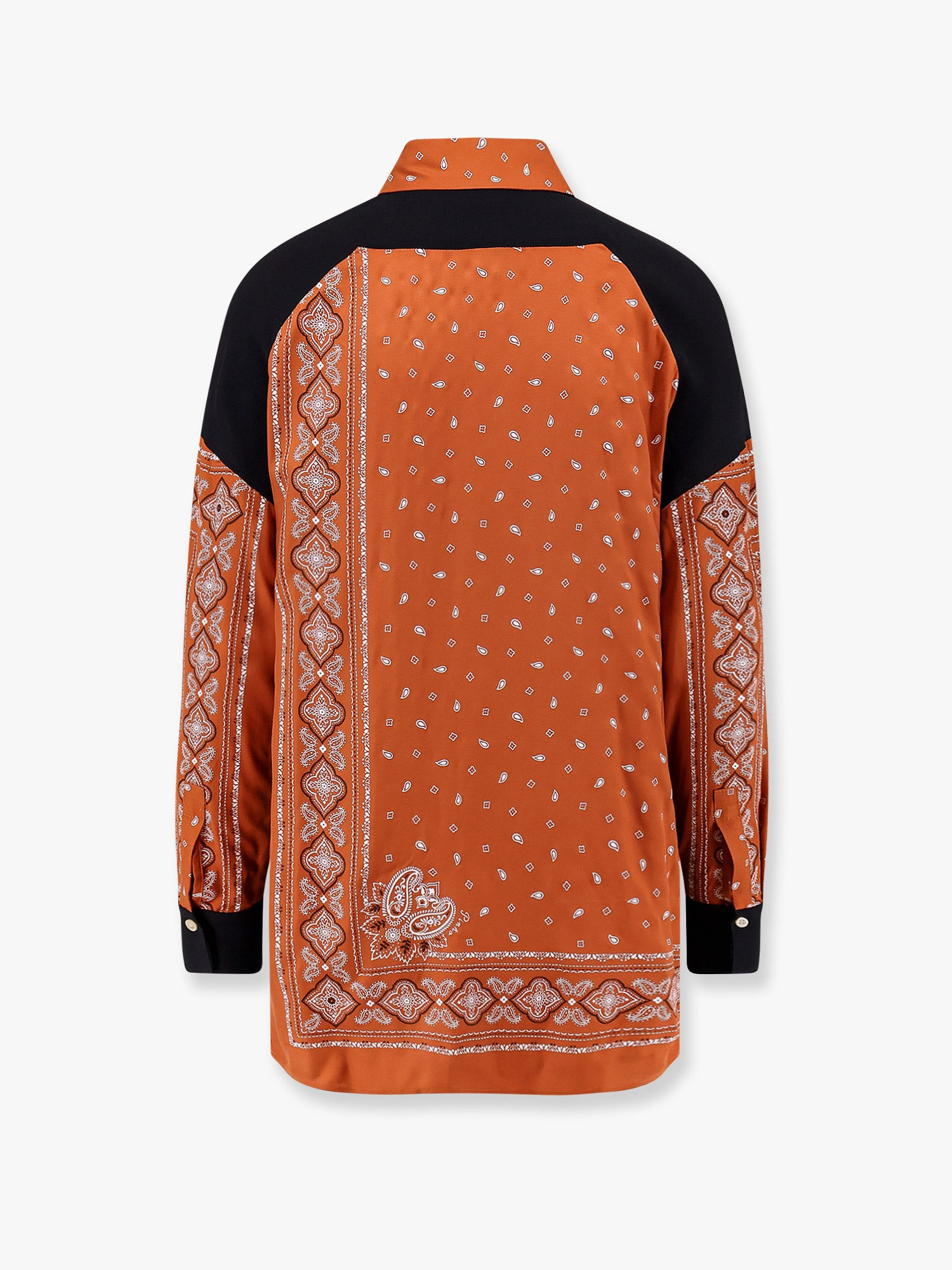 Clocks Viscose Shirt With Bandana Print - 2