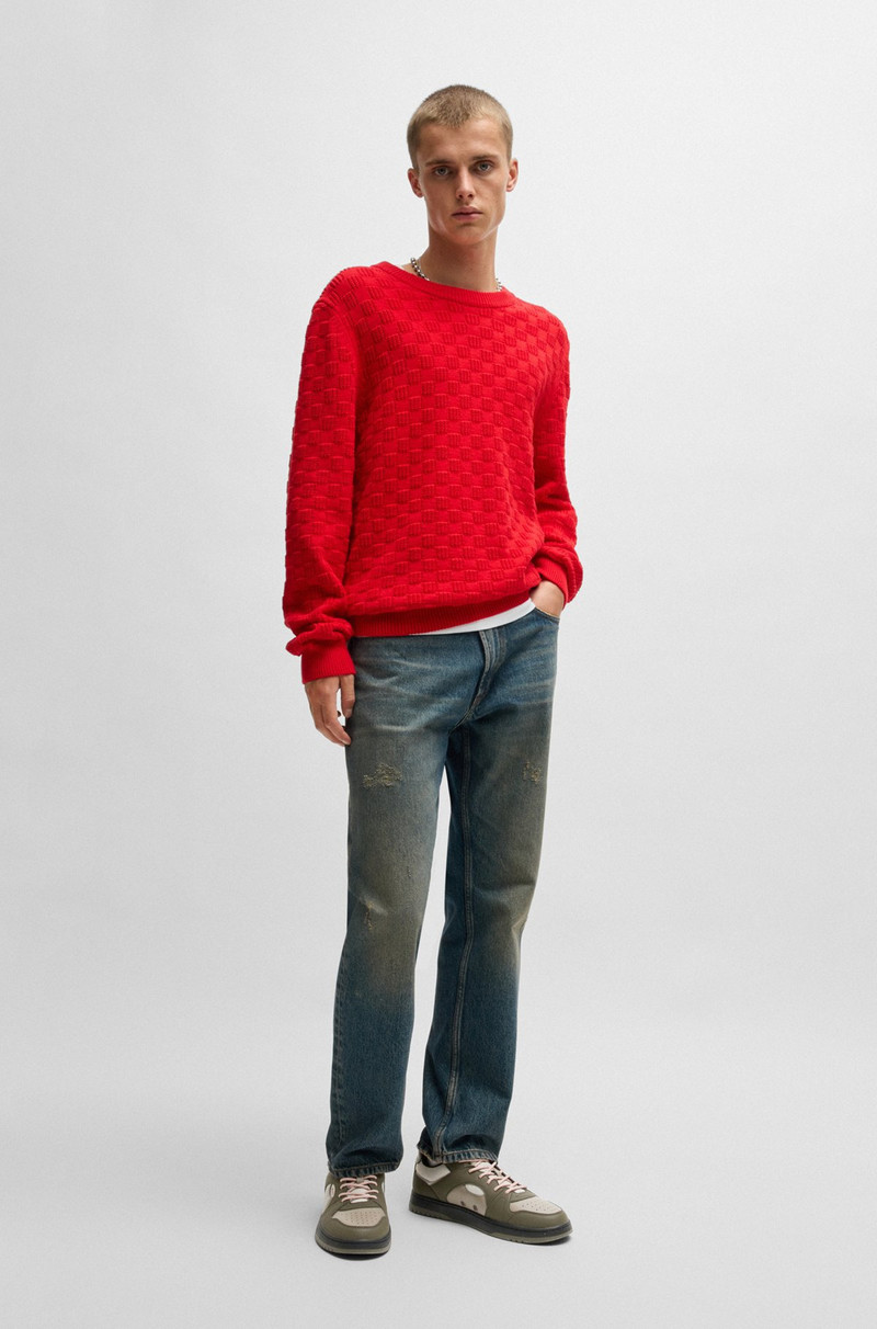 HUGO MIXED-MATERIAL TRAINERS WITH RIPSTOP AND FAUX SUEDE outlook