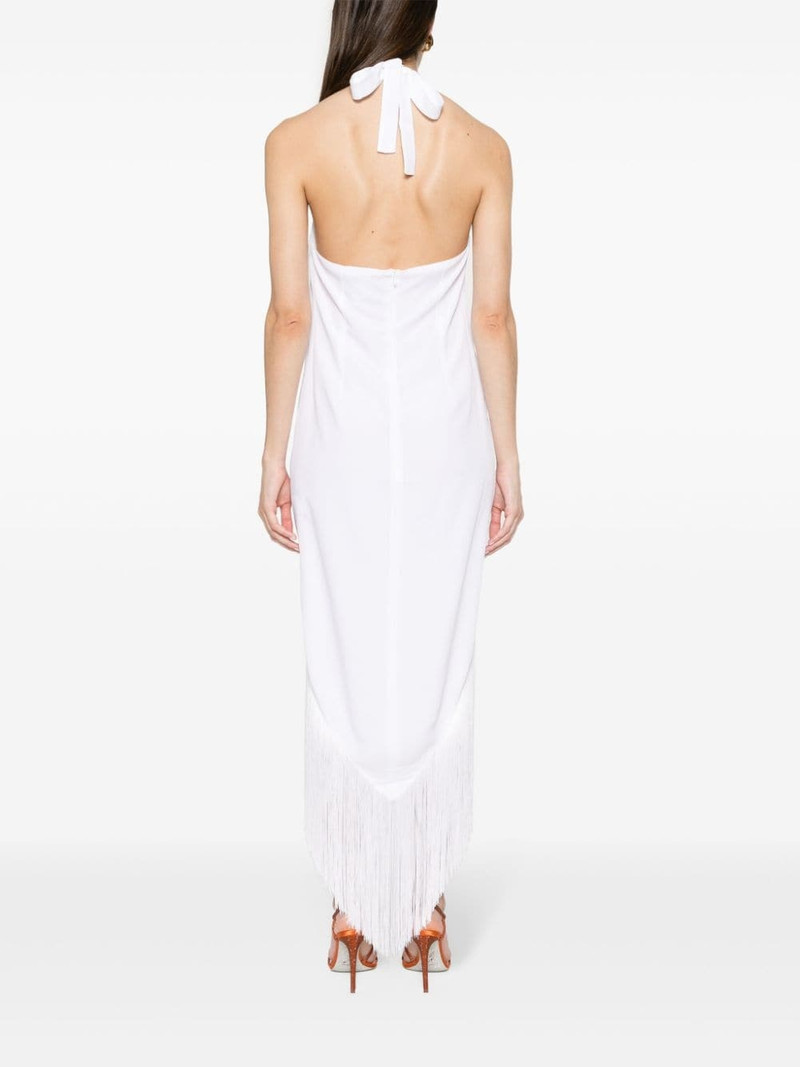 halterneck fringed maxi dress 4