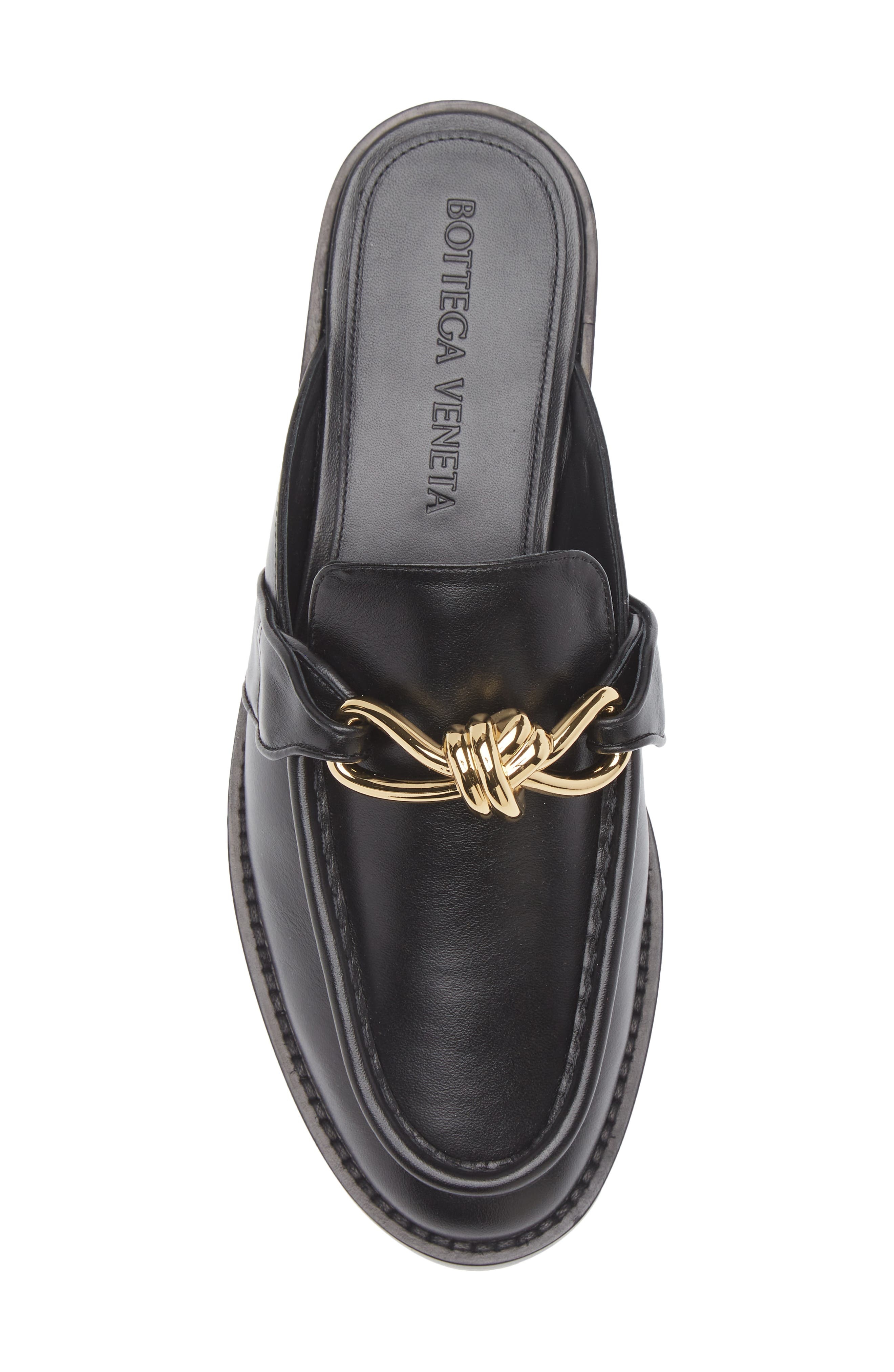 Bottega Veneta Astaire Knot Bit Mule Loafer in Black at Nordstrom - 3