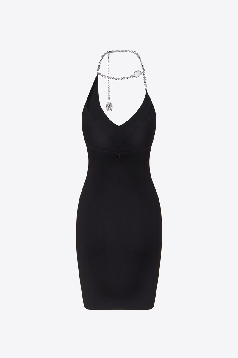 AREA CRYSTAL HALTER MINI DRESS outlook