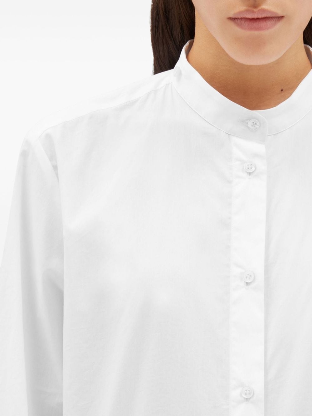 studded-collar buttoned shirt - 5