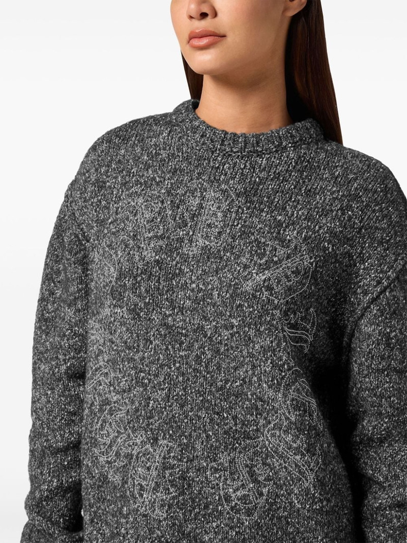 logo-embroidered jumper 3