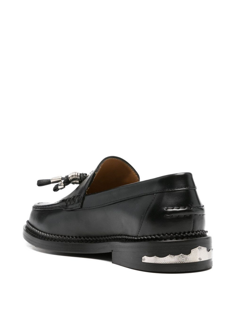 tassel-embellished leather loafers 3