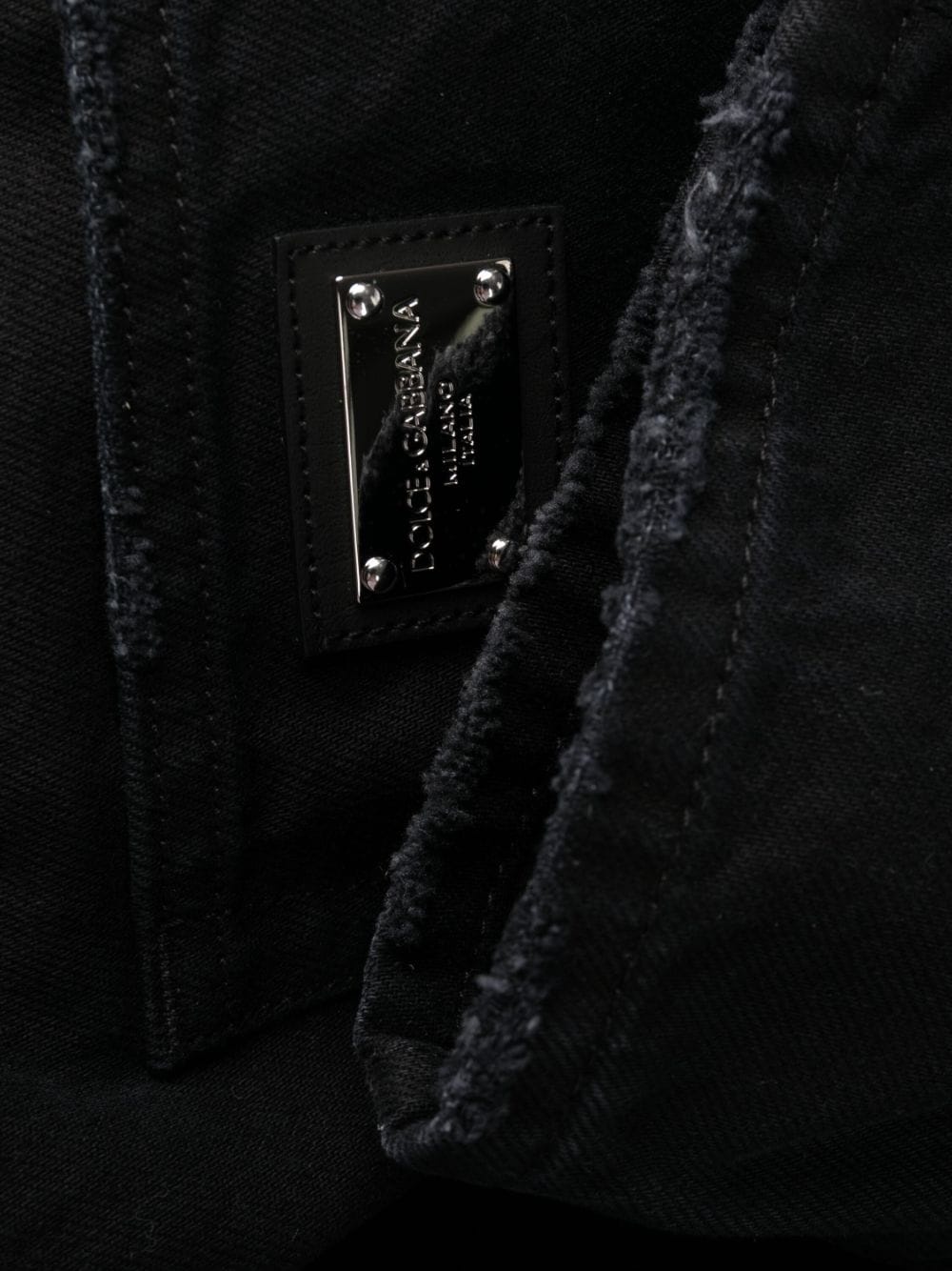 distressed slim-leg jeans - 5