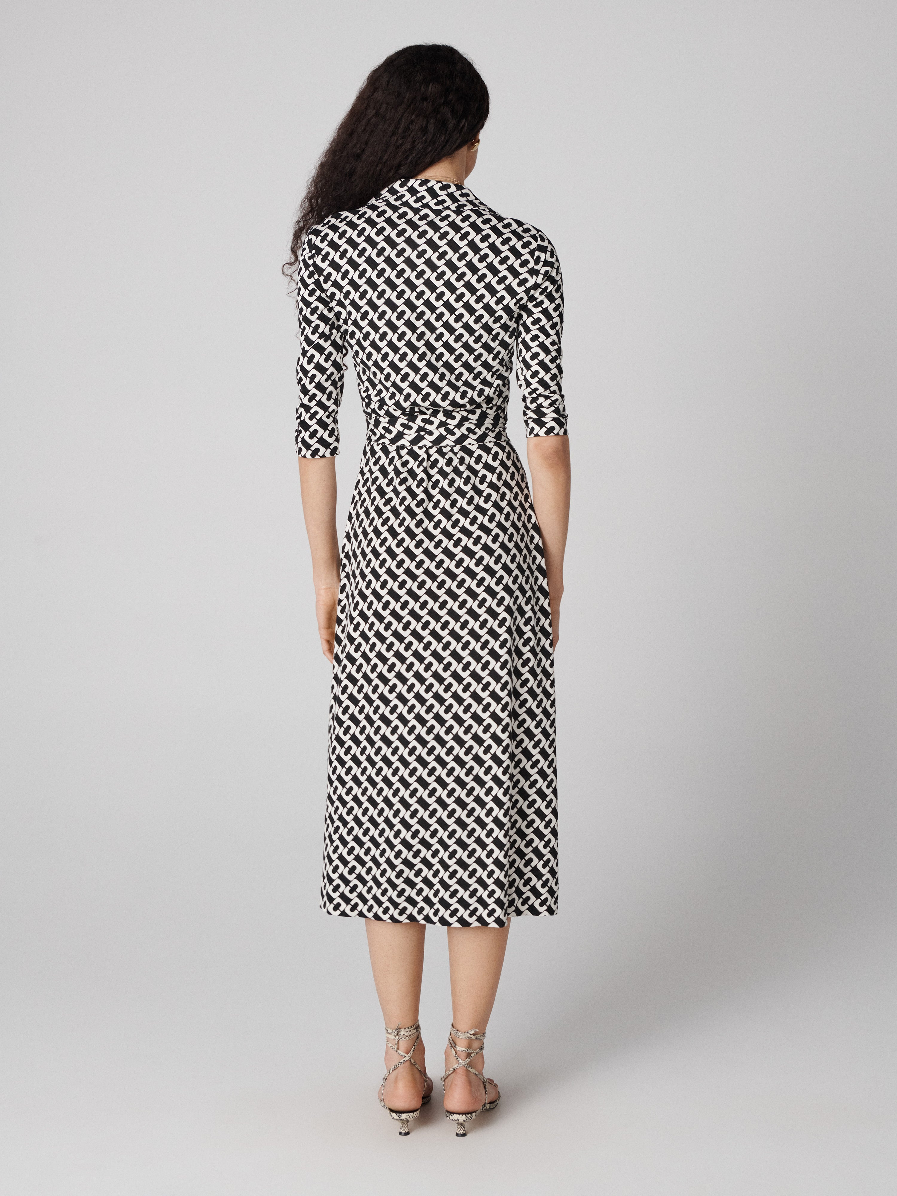 Abigail Silk Jersey Midi Wrap Dress - 2