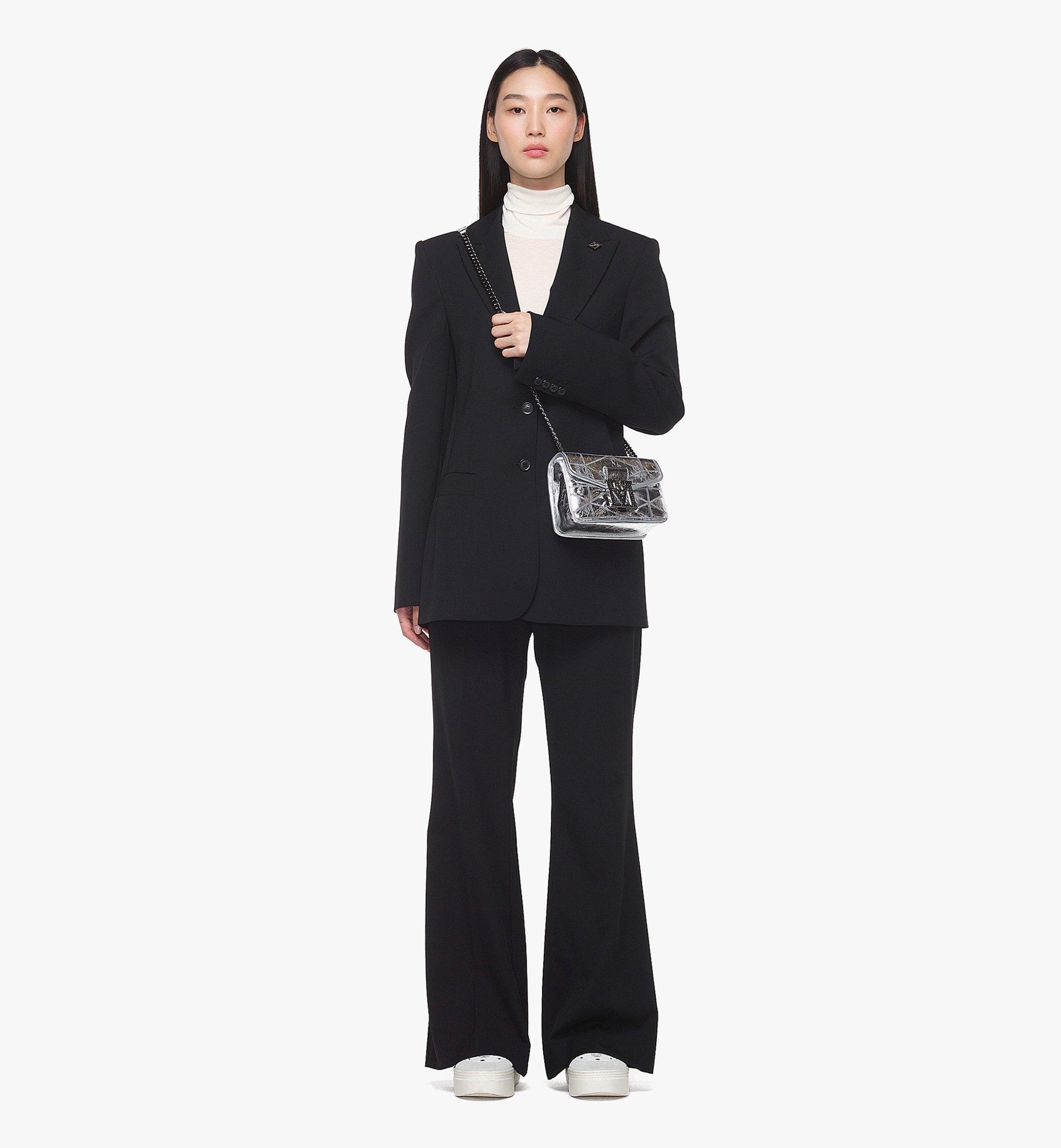 Travia Quilted Shoulder Bag in Crash Calf Leather - 2