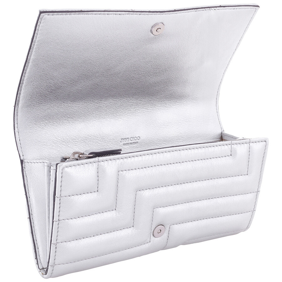 Jimmy Choo Martina JC Emblem Nappa Leather Continental Wallet - 6