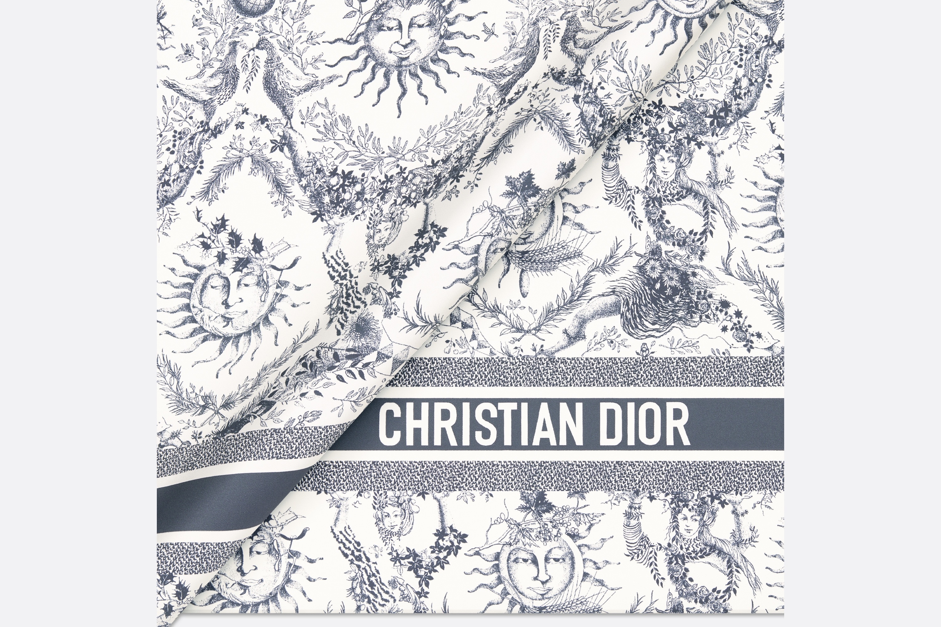 Toile de Jouy Soleil 90 Square Scarf - 6