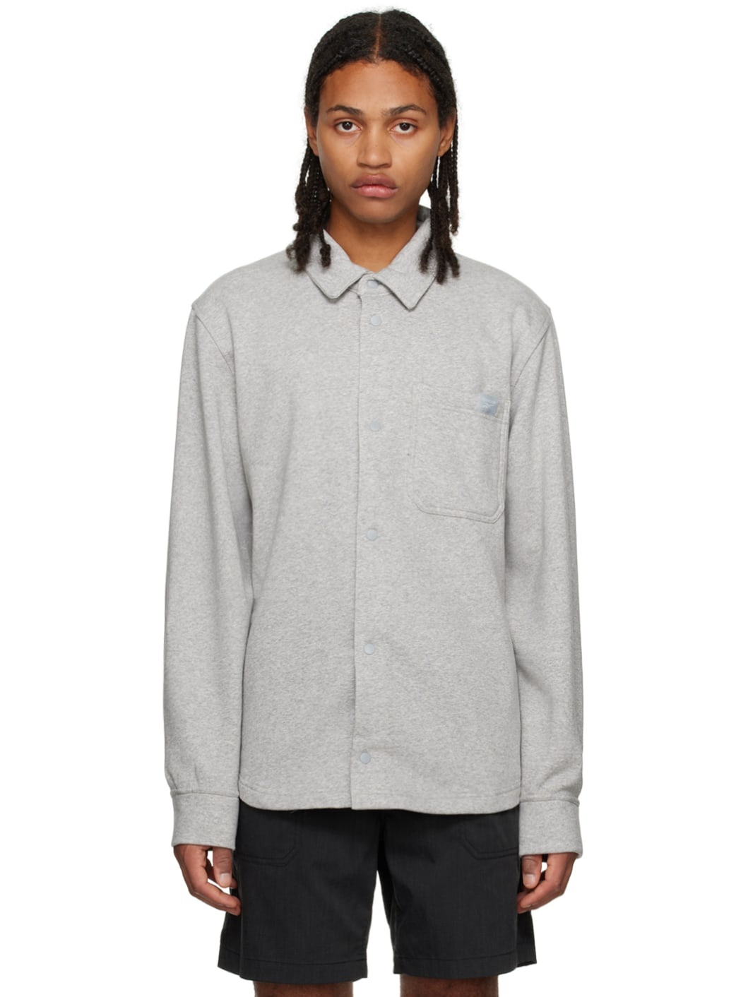 Gray Patch Pocket Shirt - 1