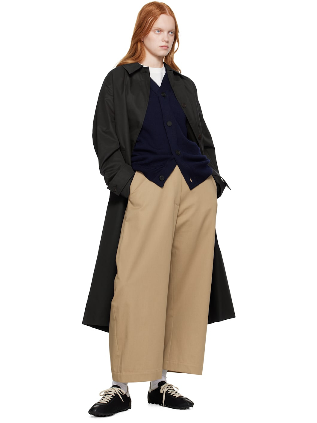 Navy Holin Technical Cotton Trench Coat - 4