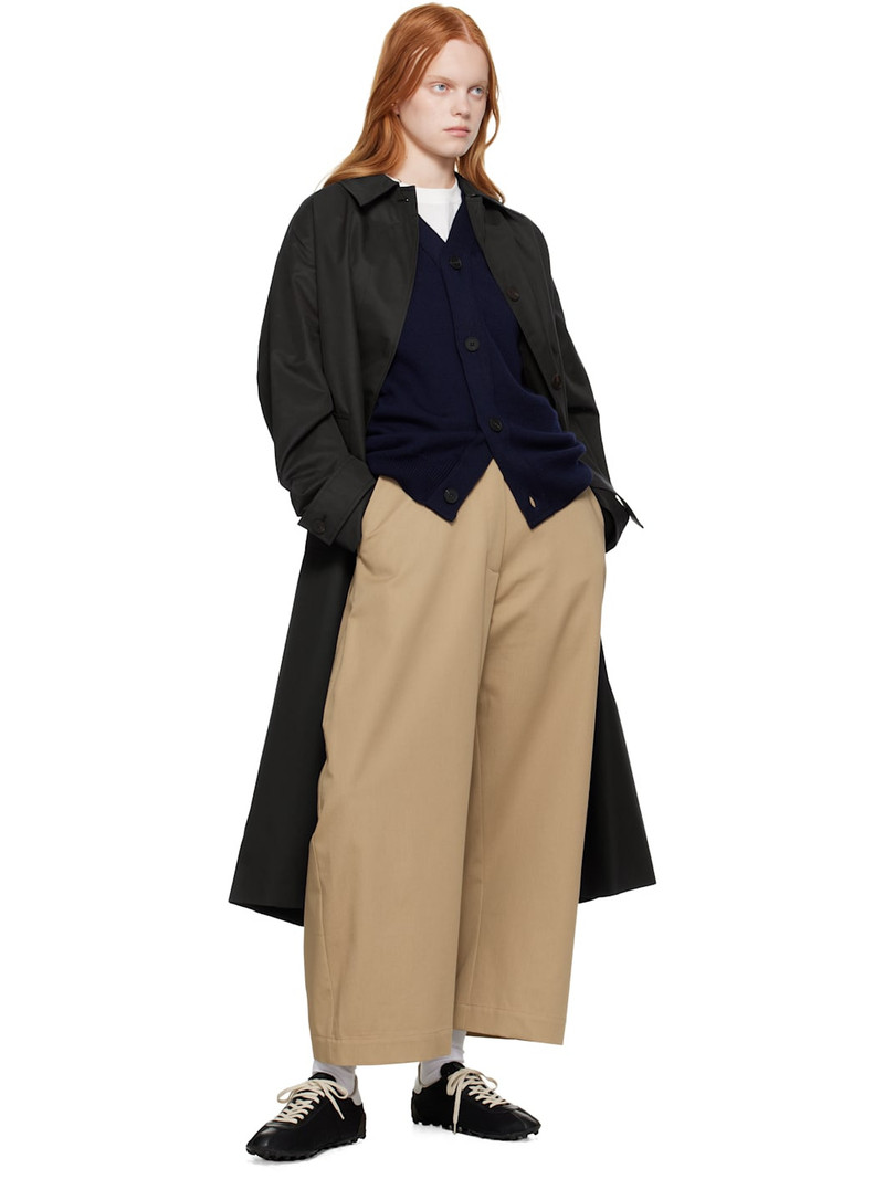 Studio Nicholson Navy Holin Technical Cotton Trench Coat outlook