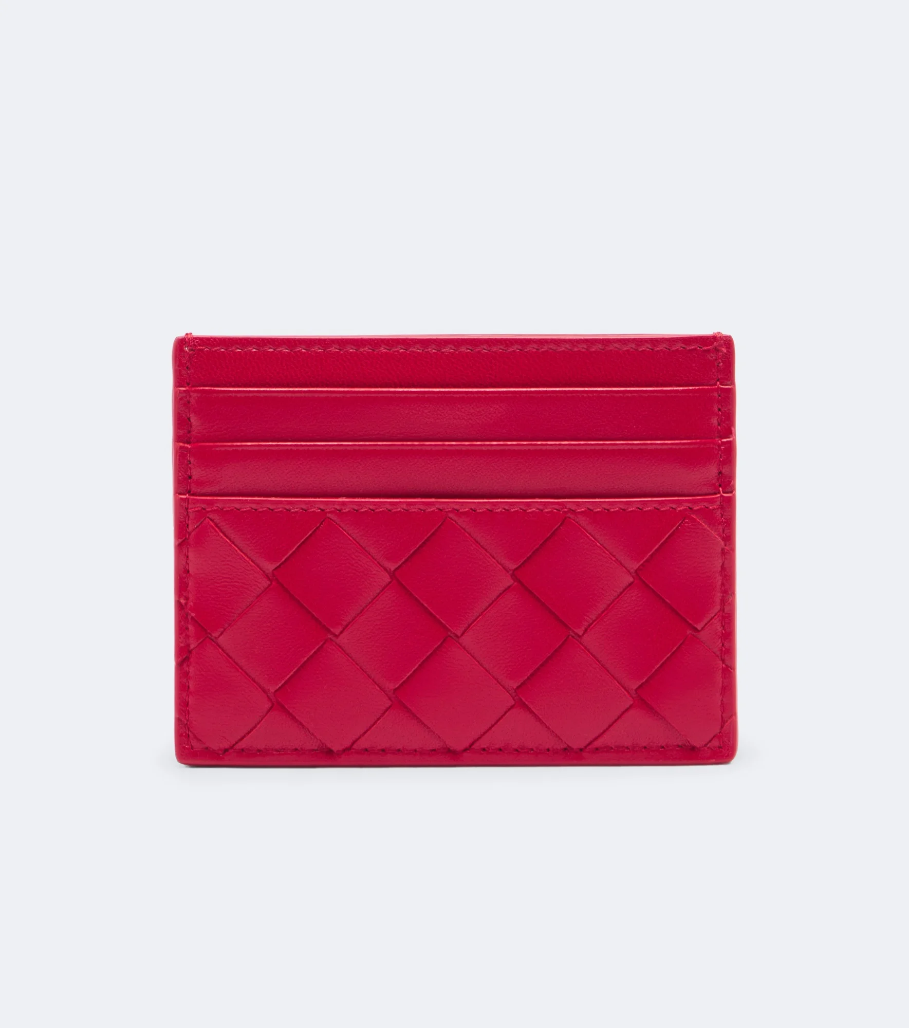 Intrecciato leather card holder - 1