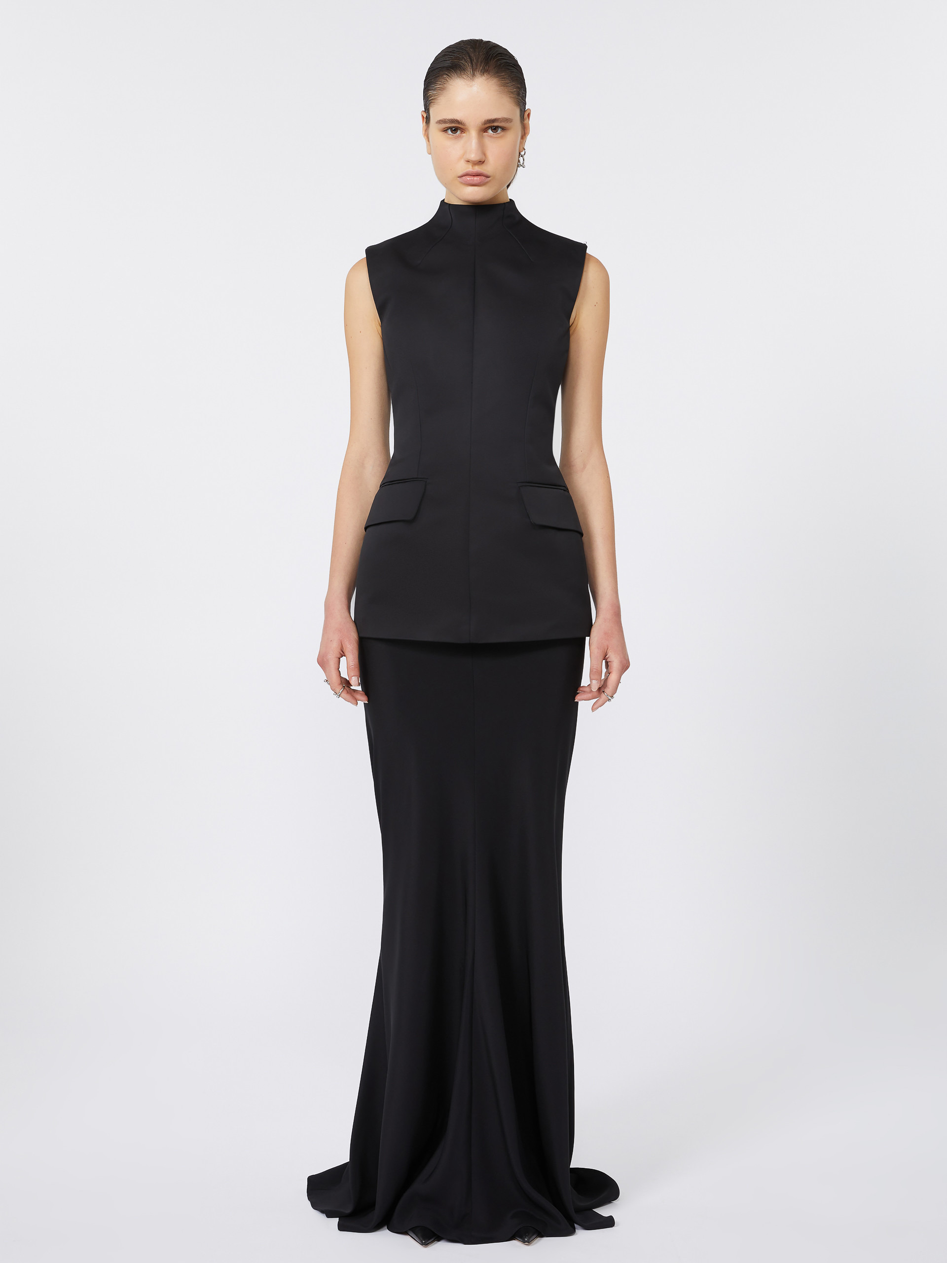 CILENO01 Long bi-material dress - KLEPSYDRA CAPSULE - 3