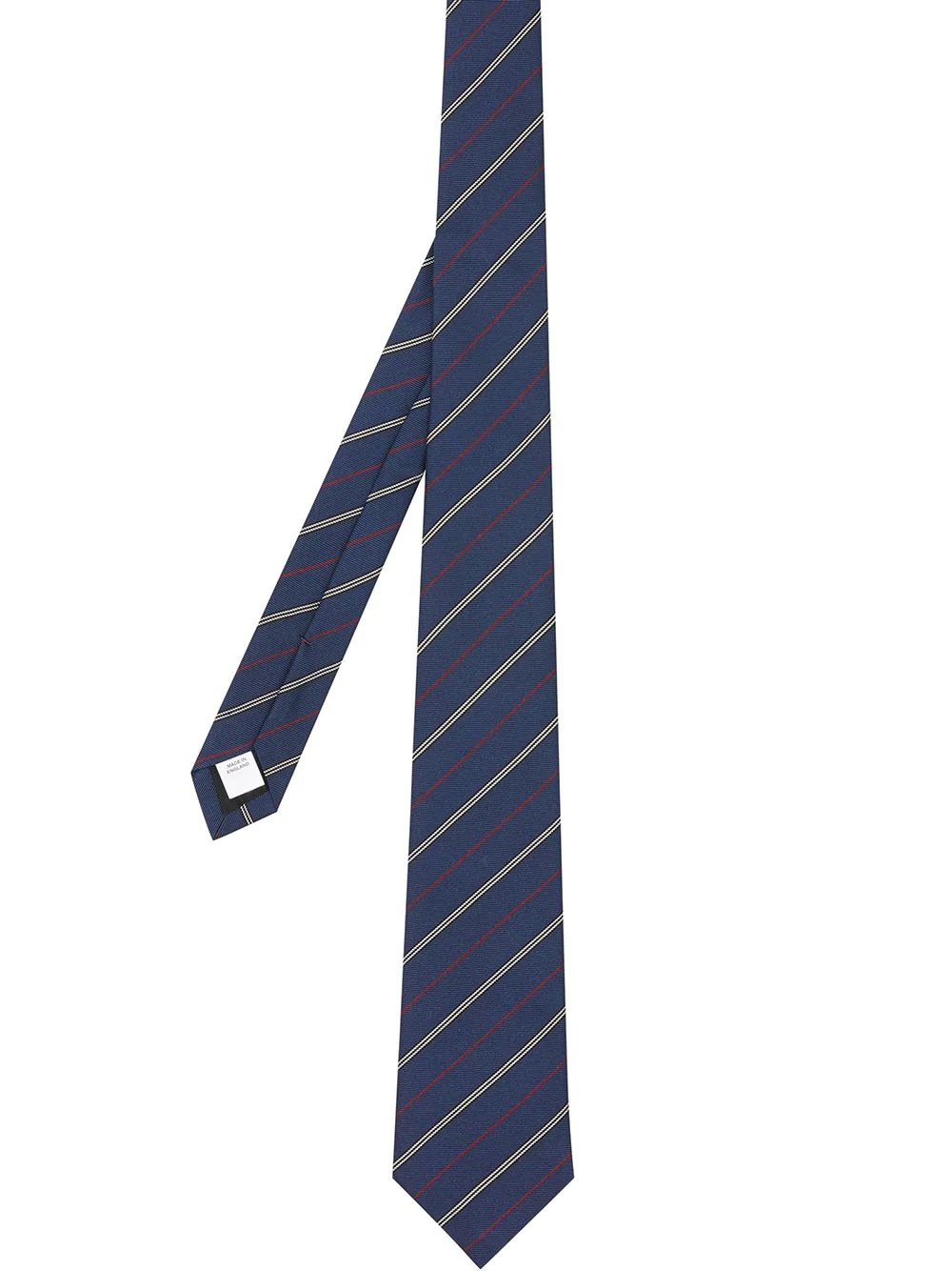 stripe-pattern pointed-tip tie - 1