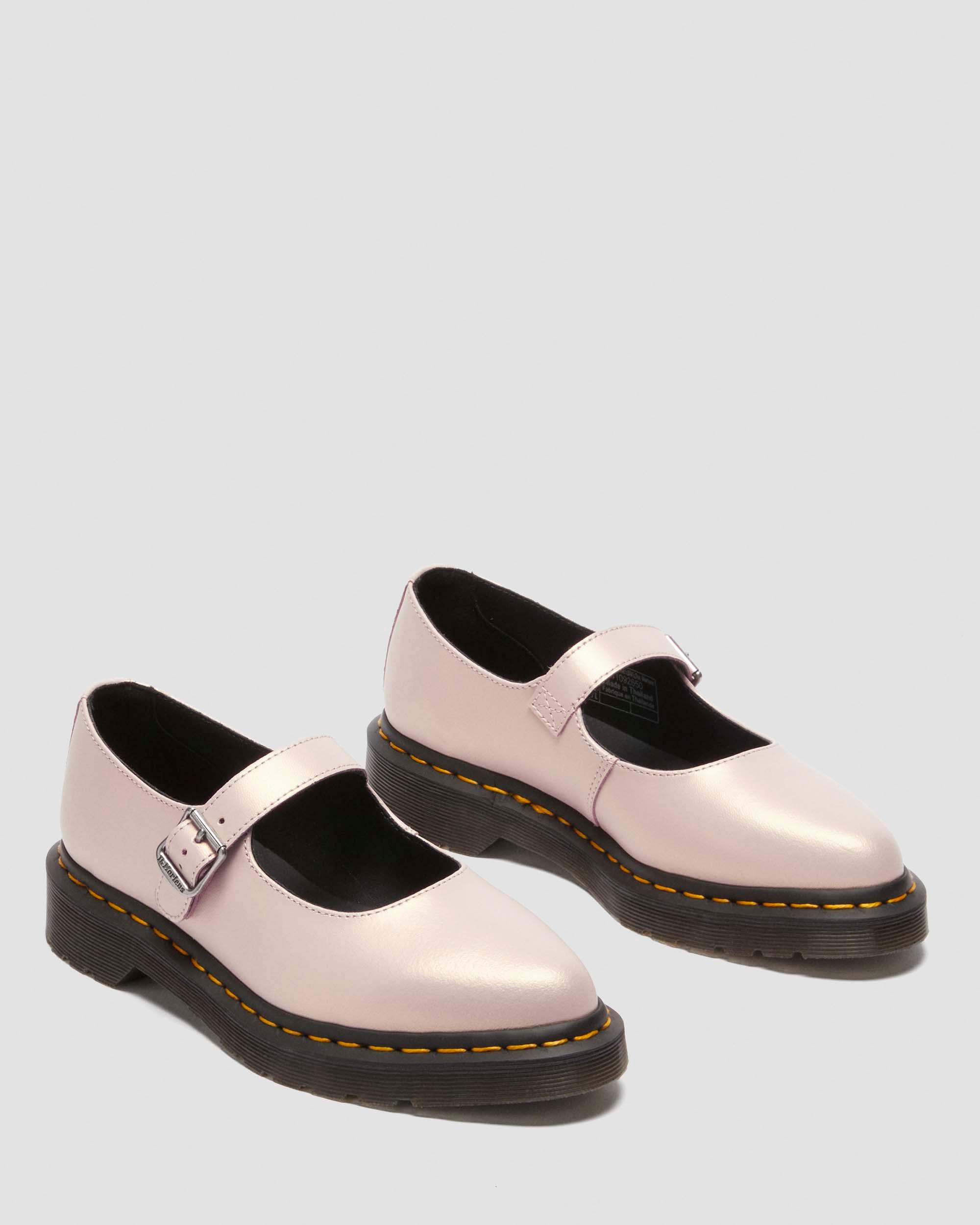 Elphie Iridescent Leather Mary Jane Shoes - 8