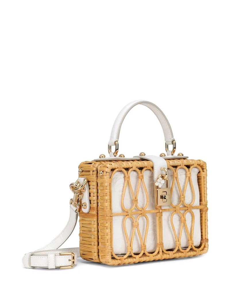 Dolce Box wicker tote bag 4
