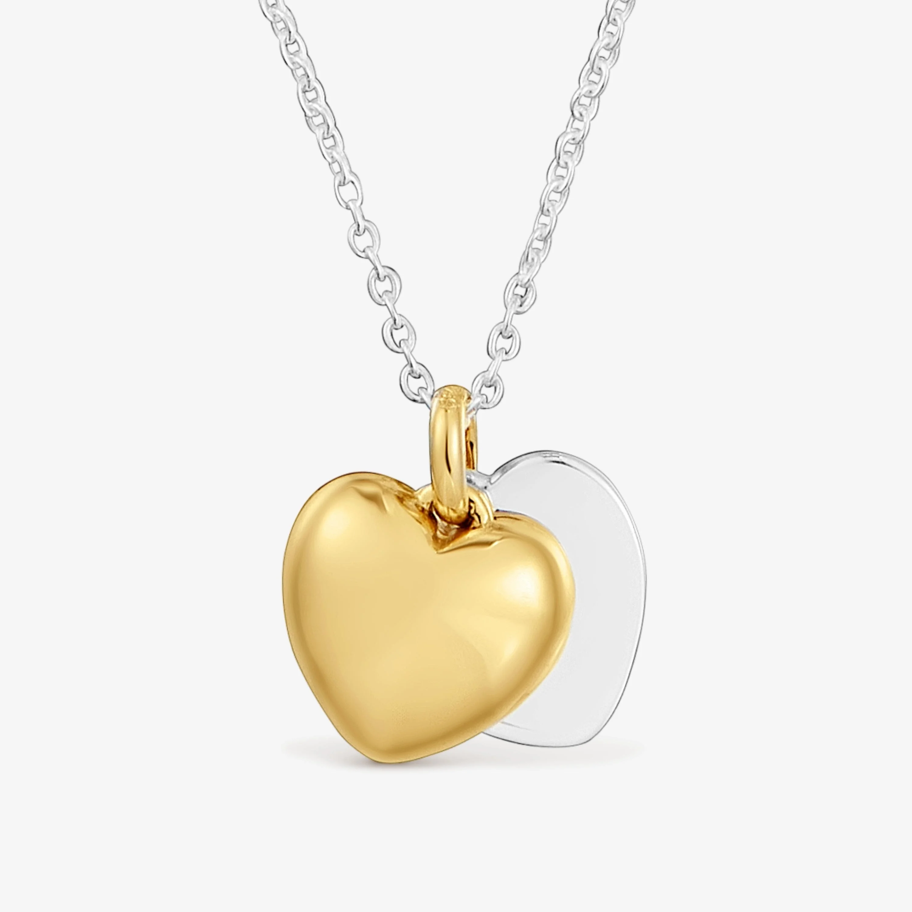 11 mm two-tone double-heart Necklace TOUS Flechazo - 1