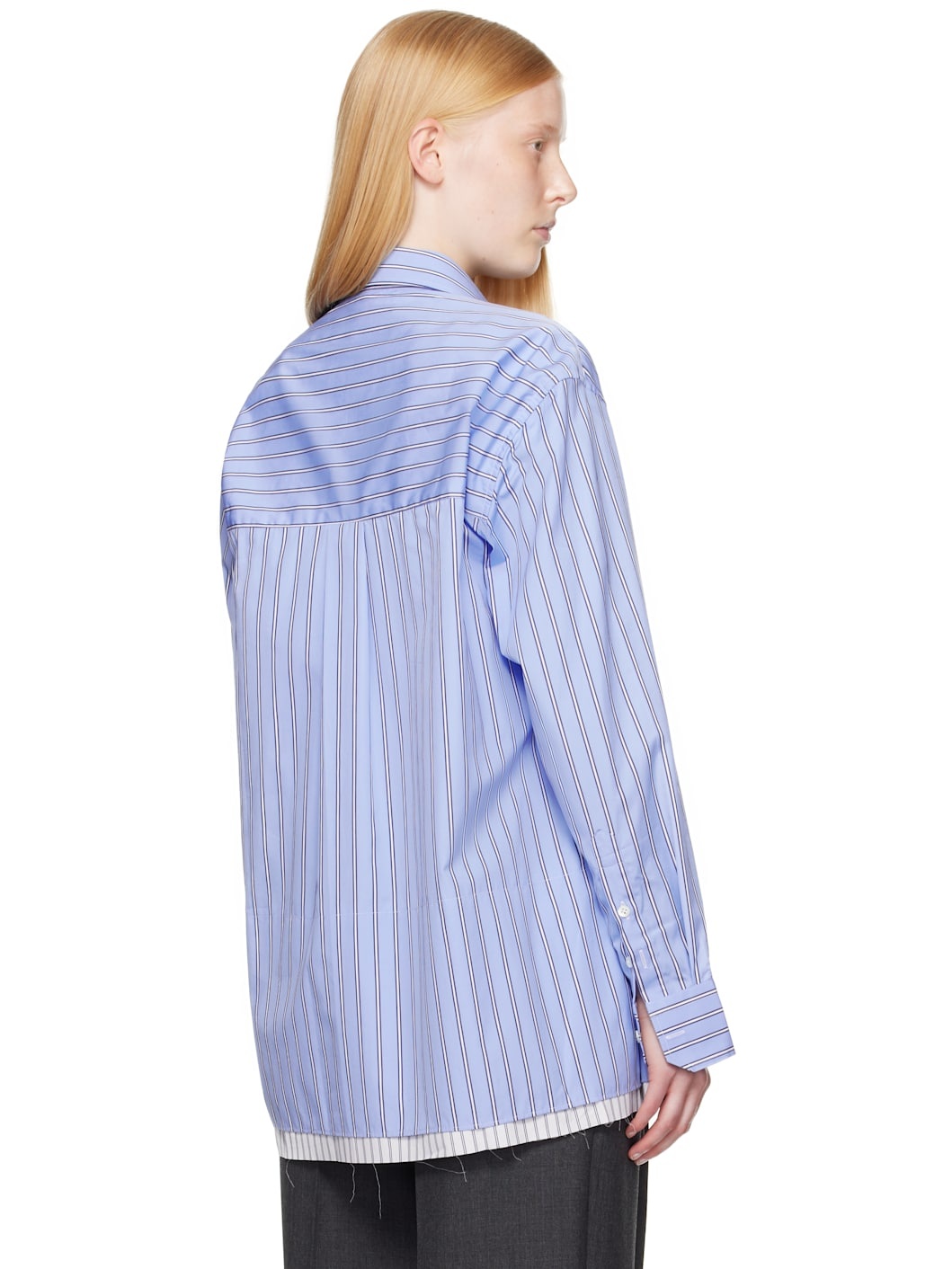 Blue Shirt Minidress - 3