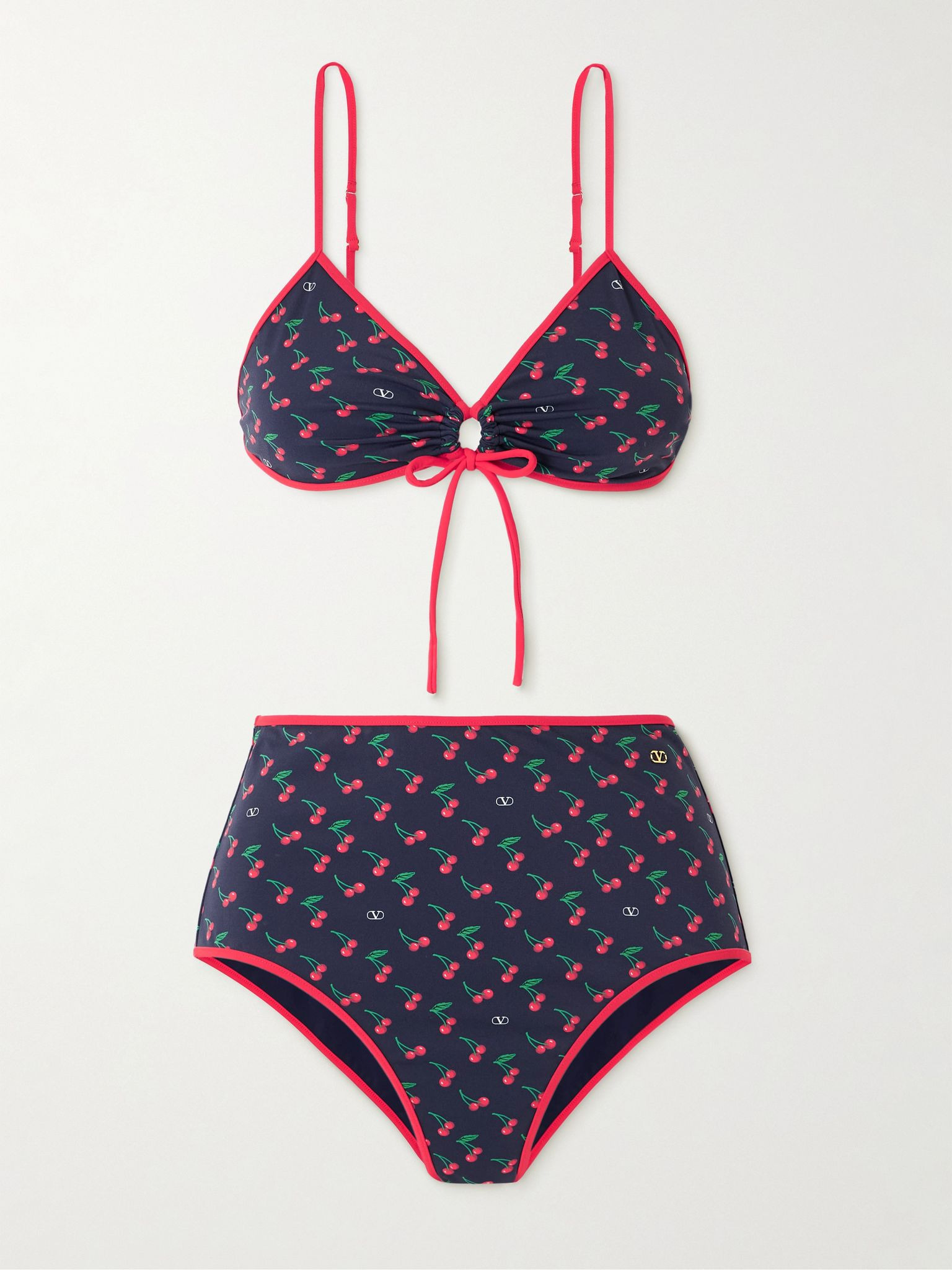 Printed bikini Navy - 1