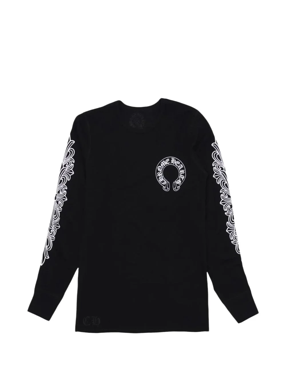 Horseshoe-print waffle-knit T-shirt - 1