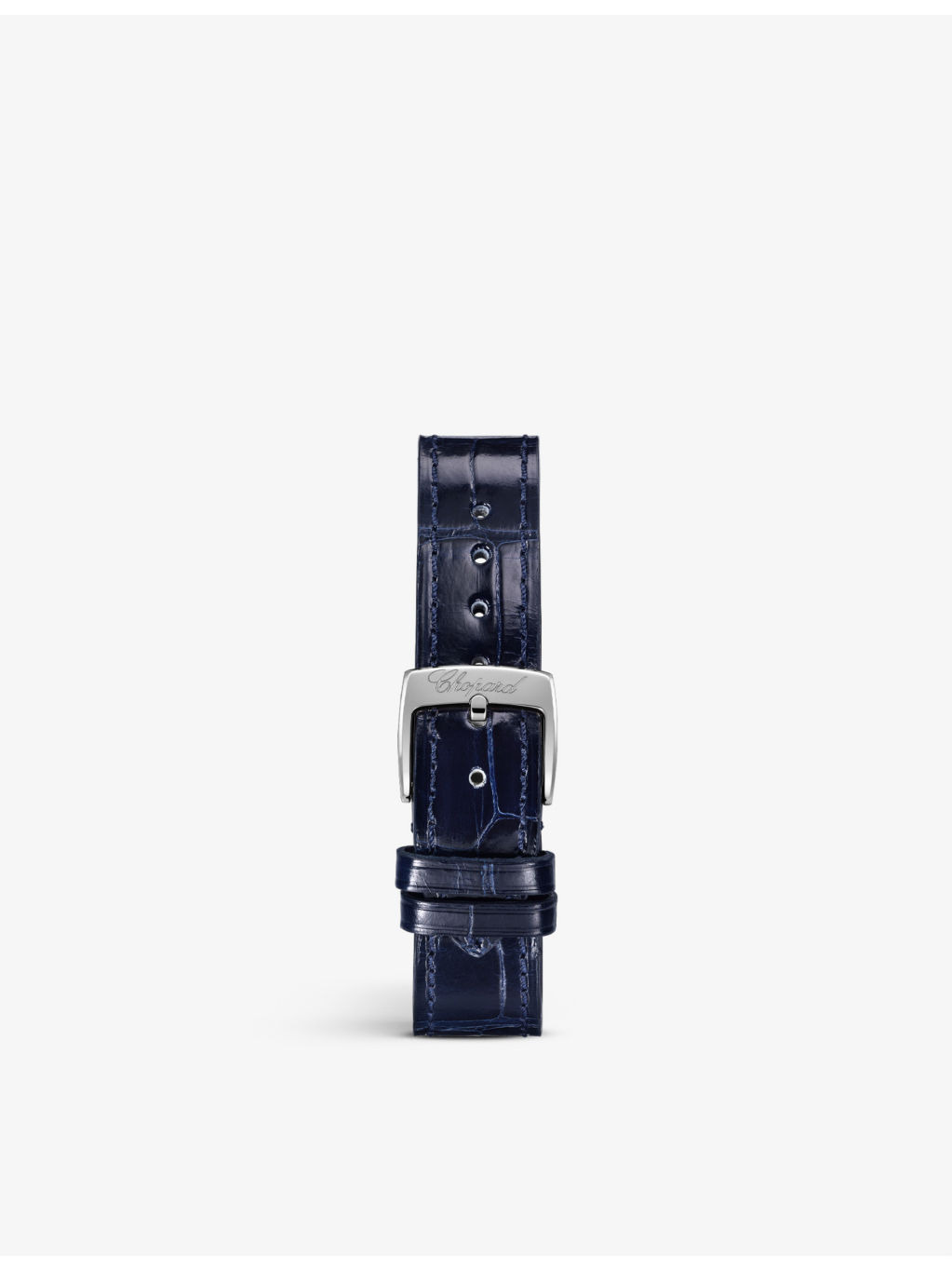 278608-3001 Happy Sport alligator-embossed leather, stainless-steel and 0.25ct diamond self-winding  - 3