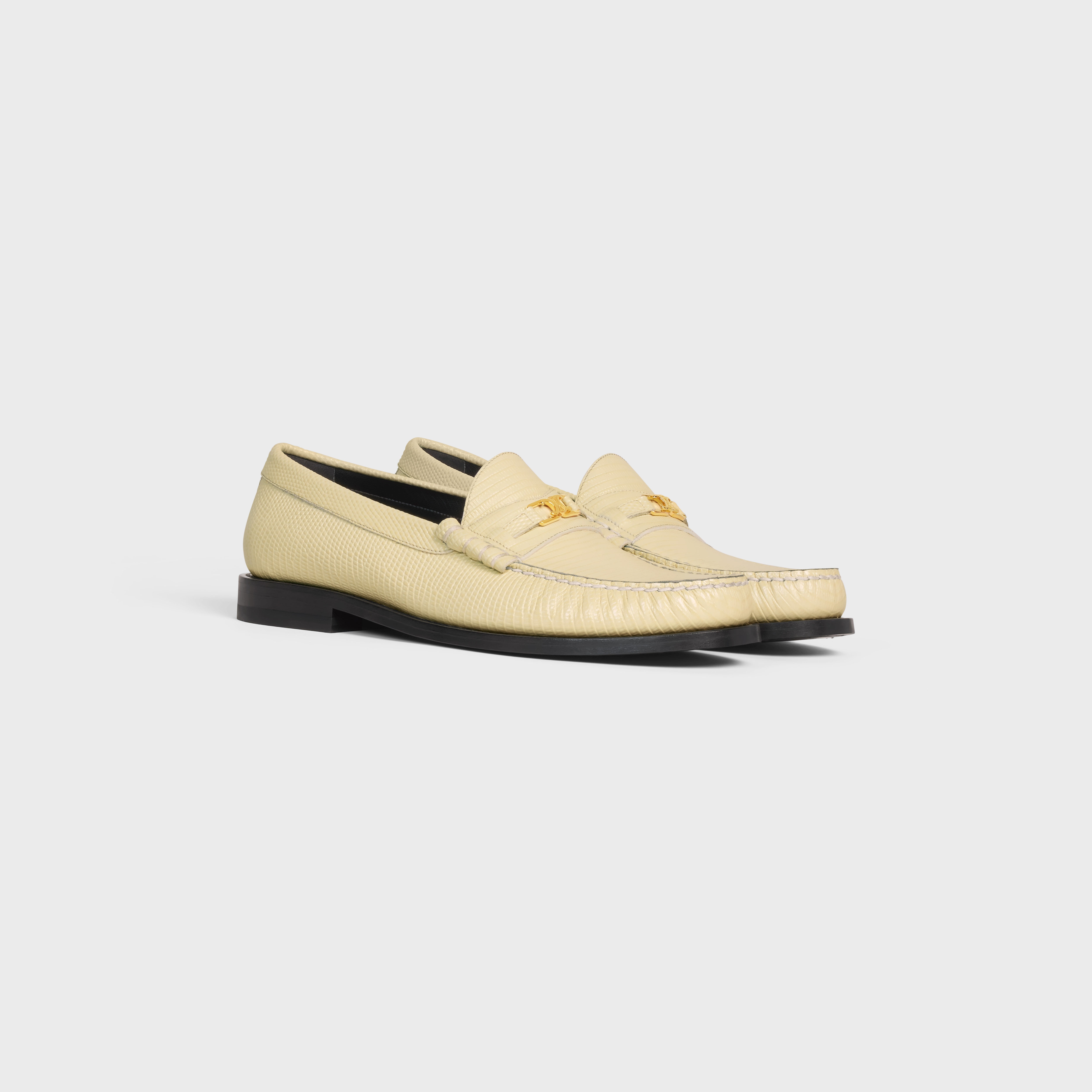 CELINE LUCO Triomphe loafer in LIZARD STAMPED CALFSKIN - 2