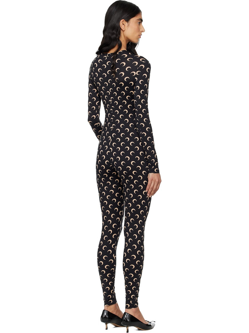 Black Recycled Jersey Moon Jumpsuit 3