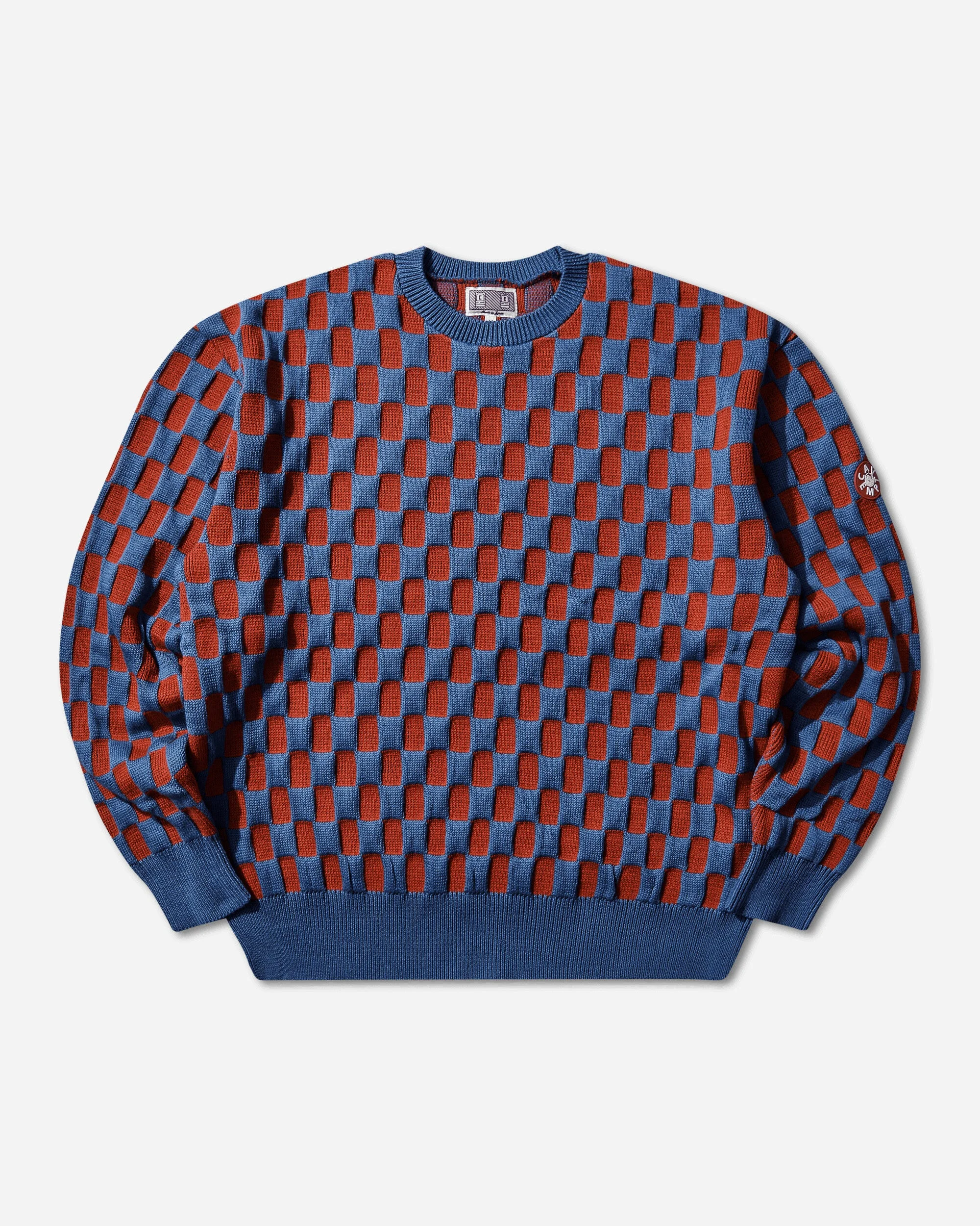 Men's Rectangular Block Knit Sweater Blue - 1