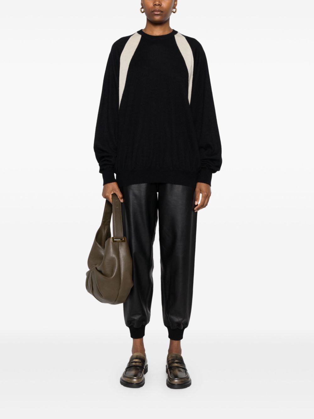 colour-block sweater - 2